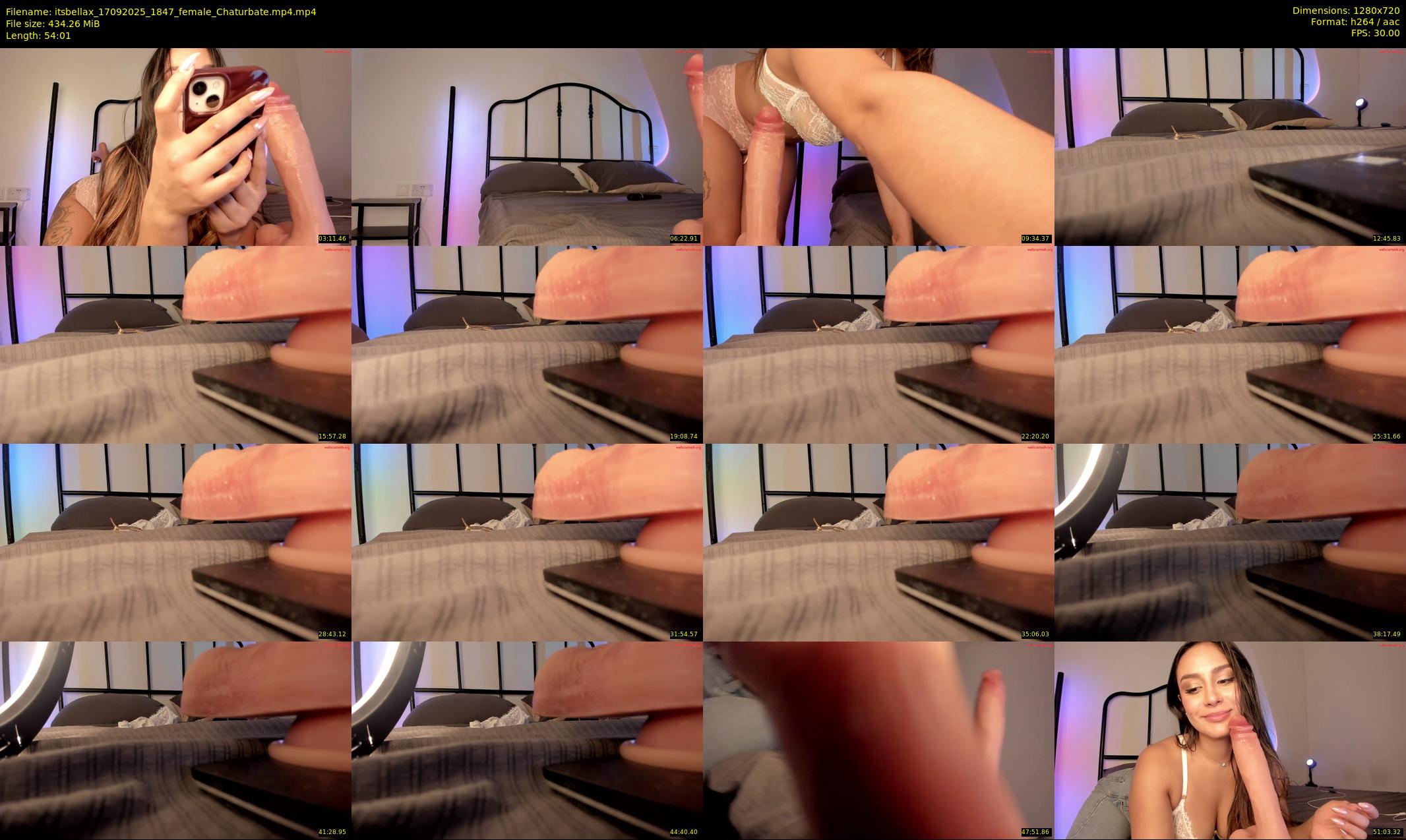 itsbellax — 55 minute Chaturbate female cam show recording, 720p, Sep 17, 2025