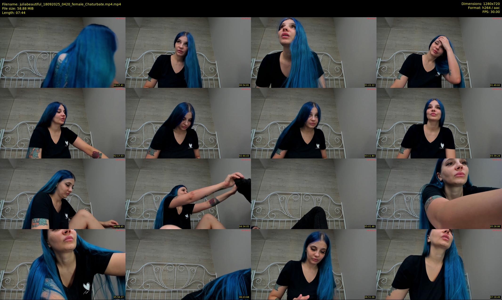 juliabeautiful — 8 minute Chaturbate female cam show recording, 720p, Sep 18, 2025