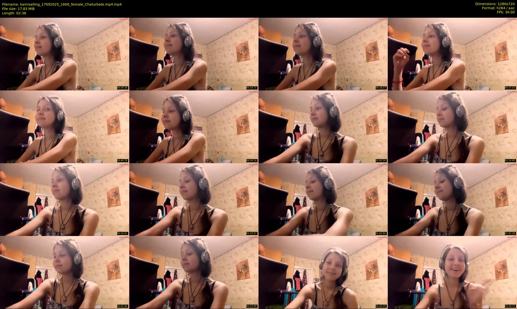 kamisalling — 3 minute Chaturbate female cam show recording, 720p, Sep 17, 2025