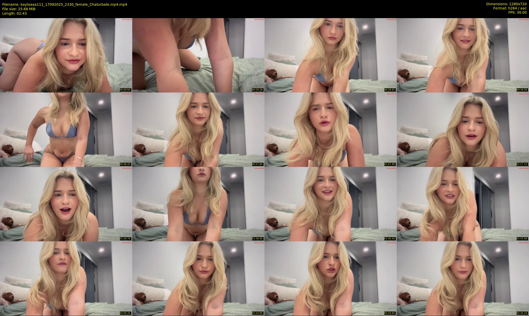 kaylaaaa111 — 3 minute Chaturbate female cam show recording, 720p, Sep 17, 2025