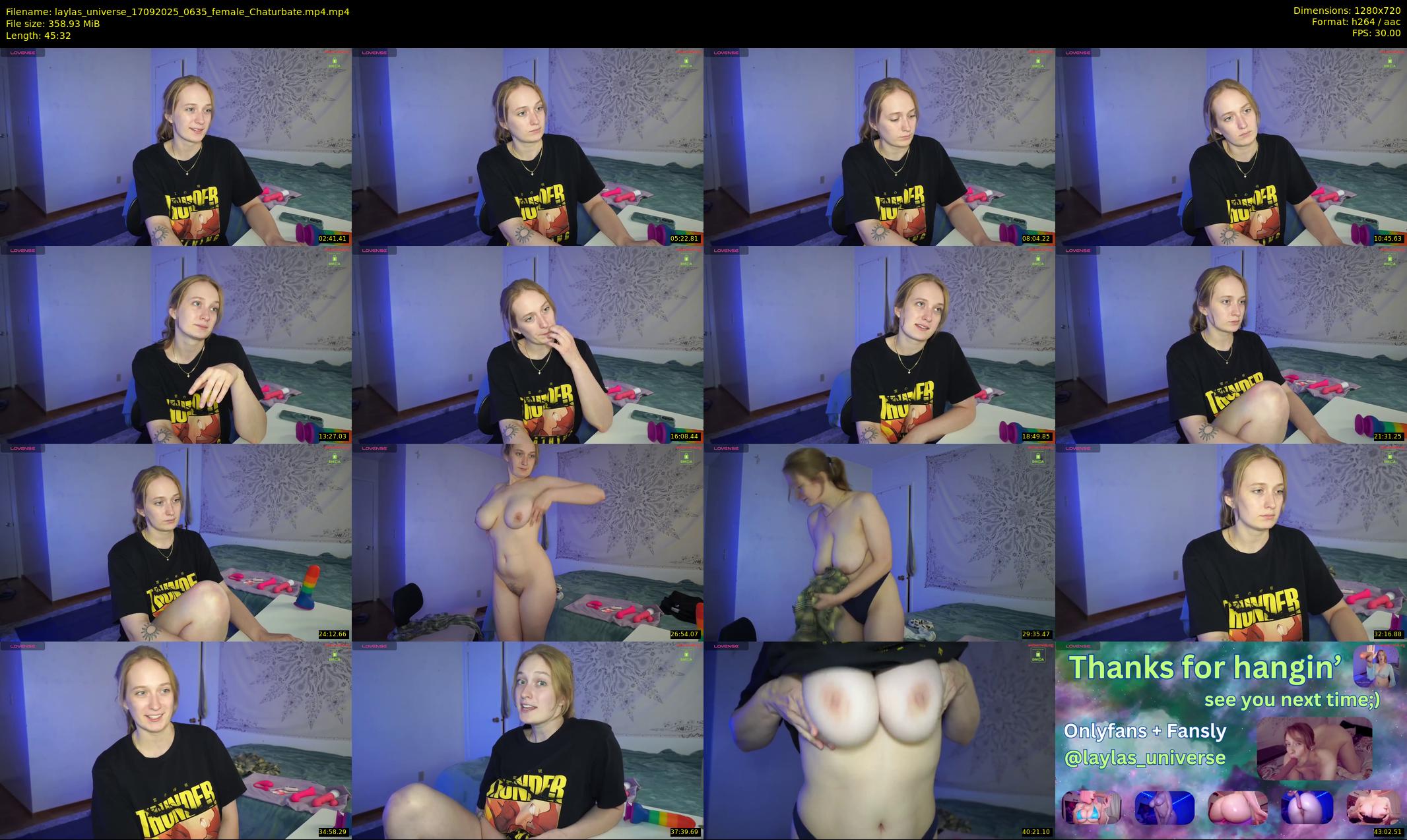 laylas_universe — 46 minute Chaturbate female cam show recording, 720p, Sep 17, 2025