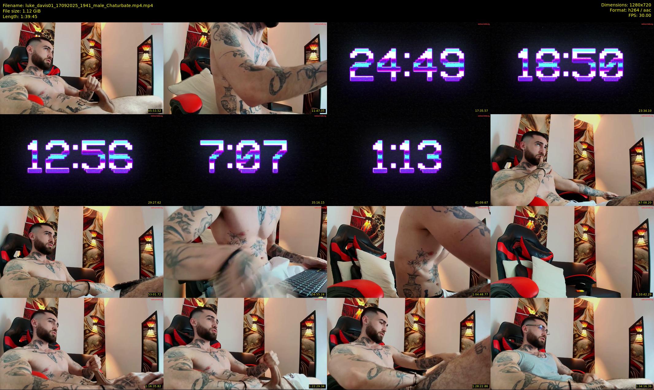 luke_davis01 — 100 minute Chaturbate male cam show recording, 720p, Sep 17, 2025