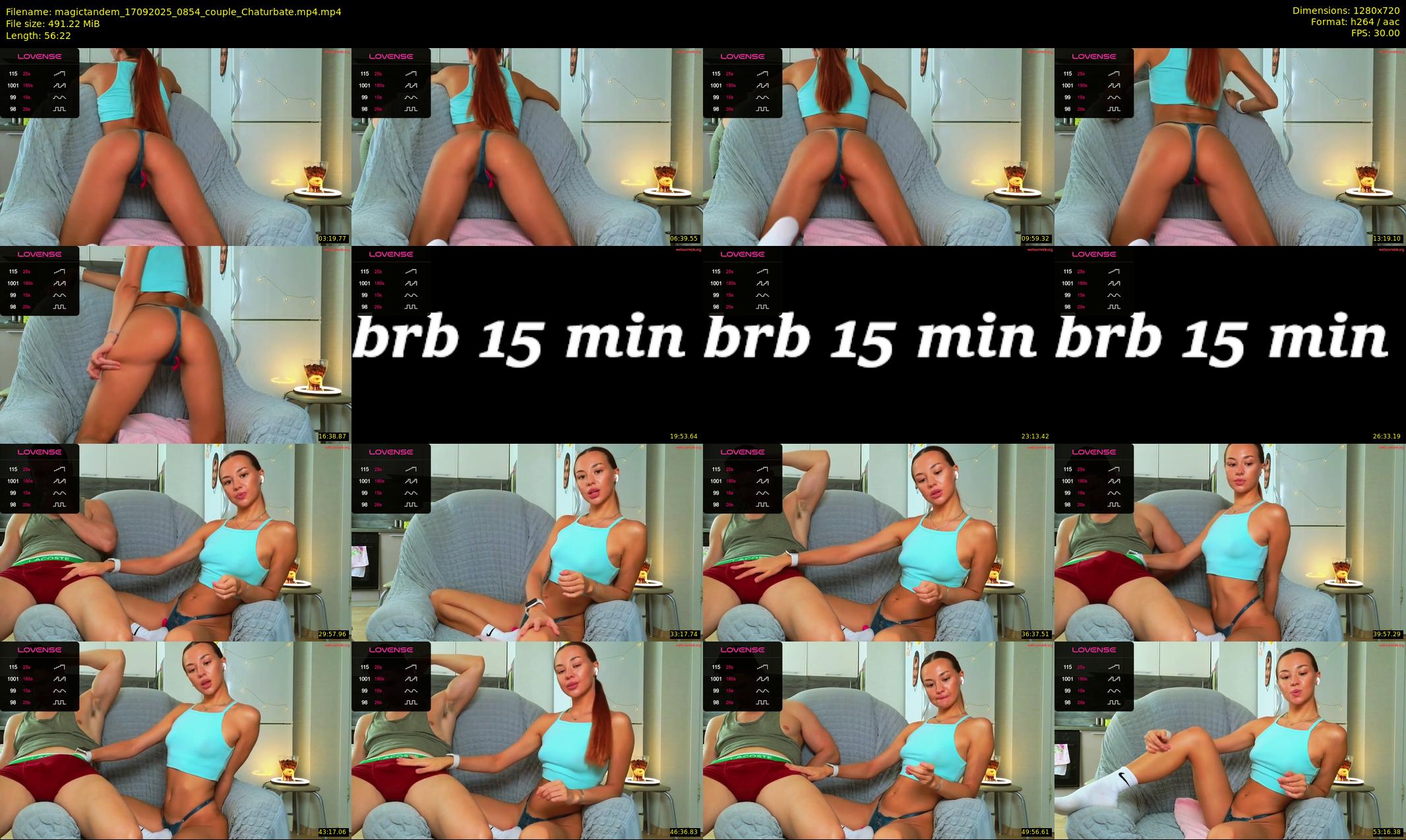 magictandem — 57 minute Chaturbate couple cam show recording, 720p, Sep 17, 2025