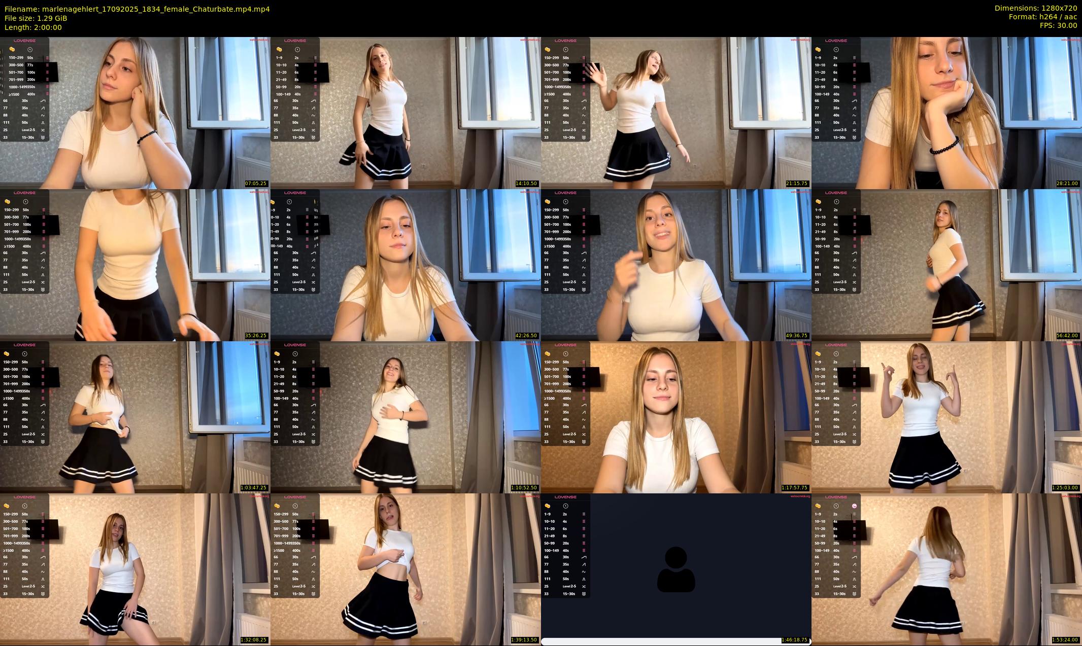 marlenagehlert — 120 minute Chaturbate female cam show recording, 720p, Sep 17, 2025