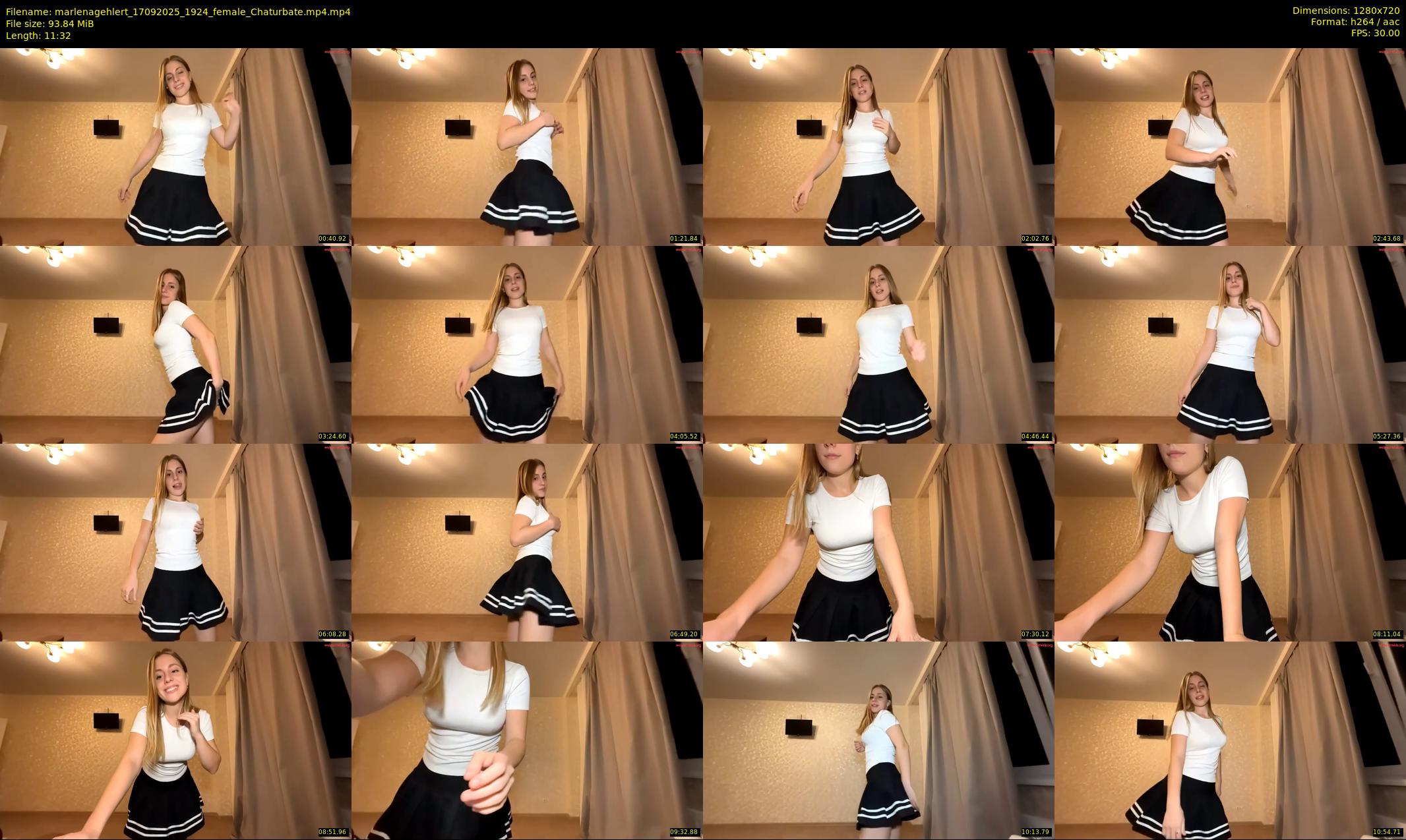 marlenagehlert — 12 minute Chaturbate female cam show recording, 720p, Sep 17, 2025