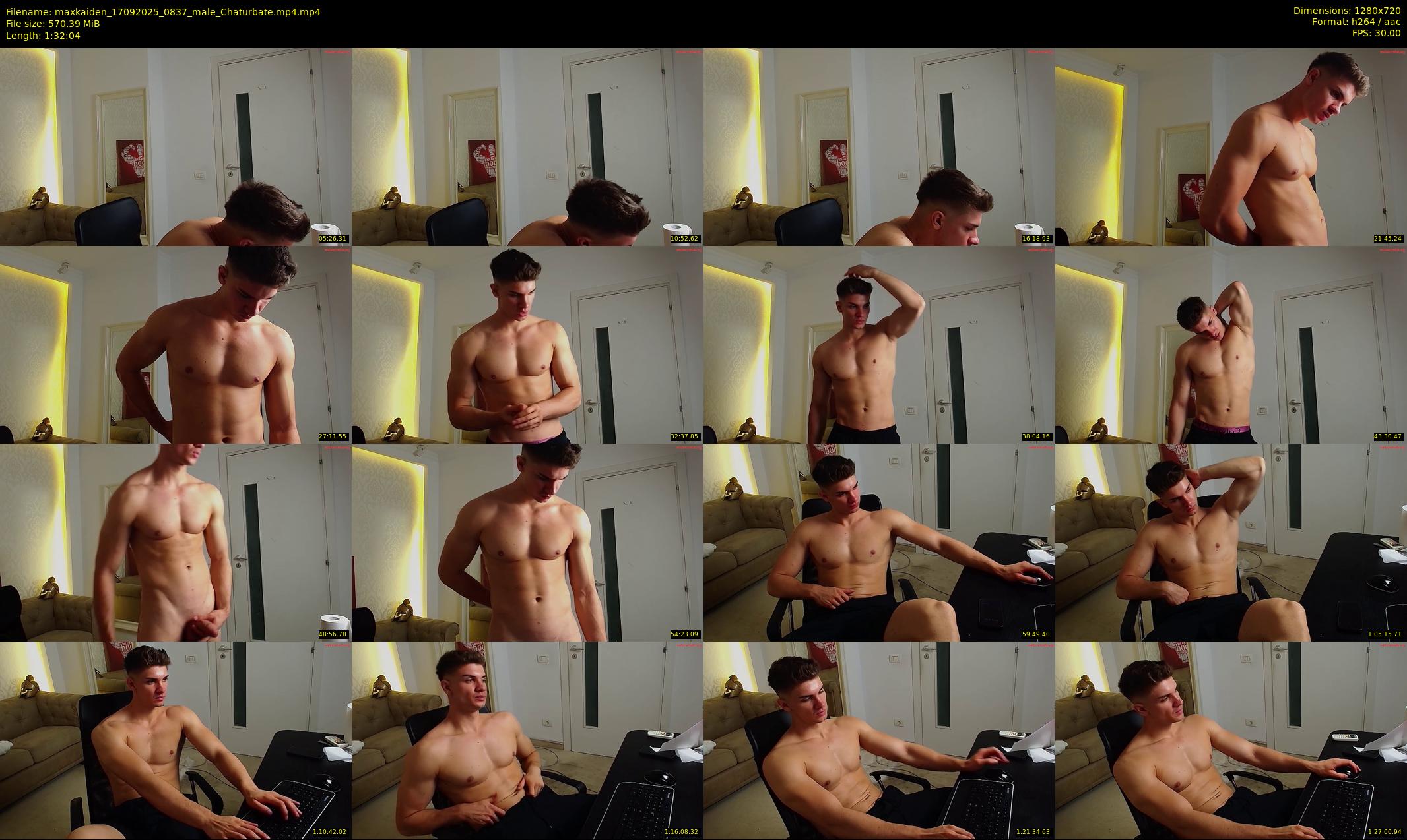 maxkaiden — 93 minute Chaturbate male cam show recording, 720p, Sep 17, 2025