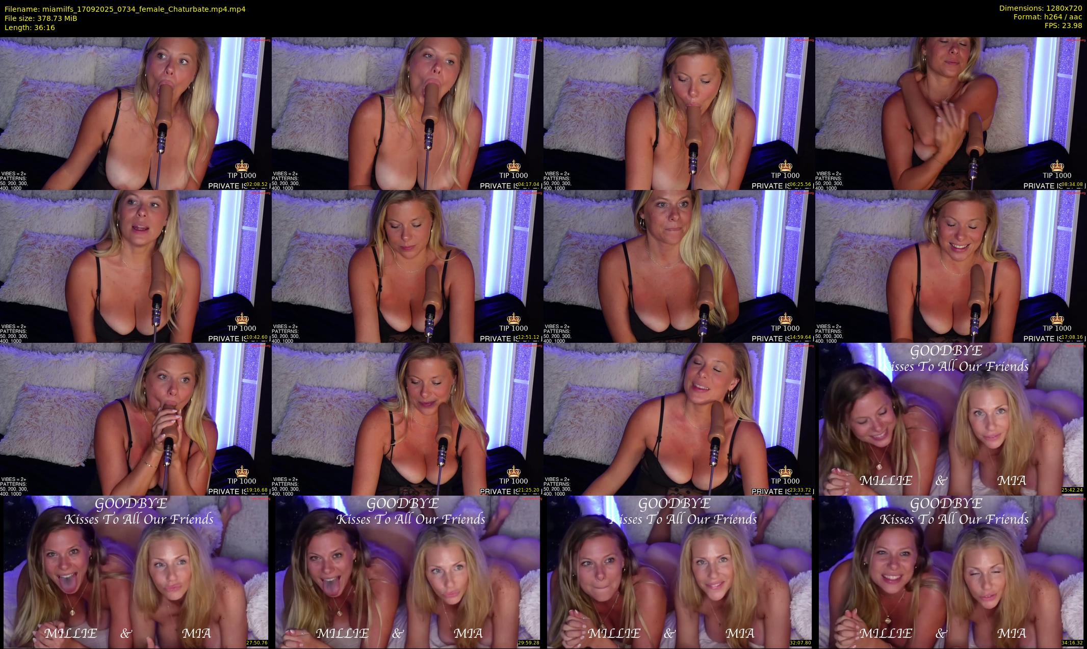 miamilfs — 37 minute Chaturbate female cam show recording, 720p, Sep 17, 2025