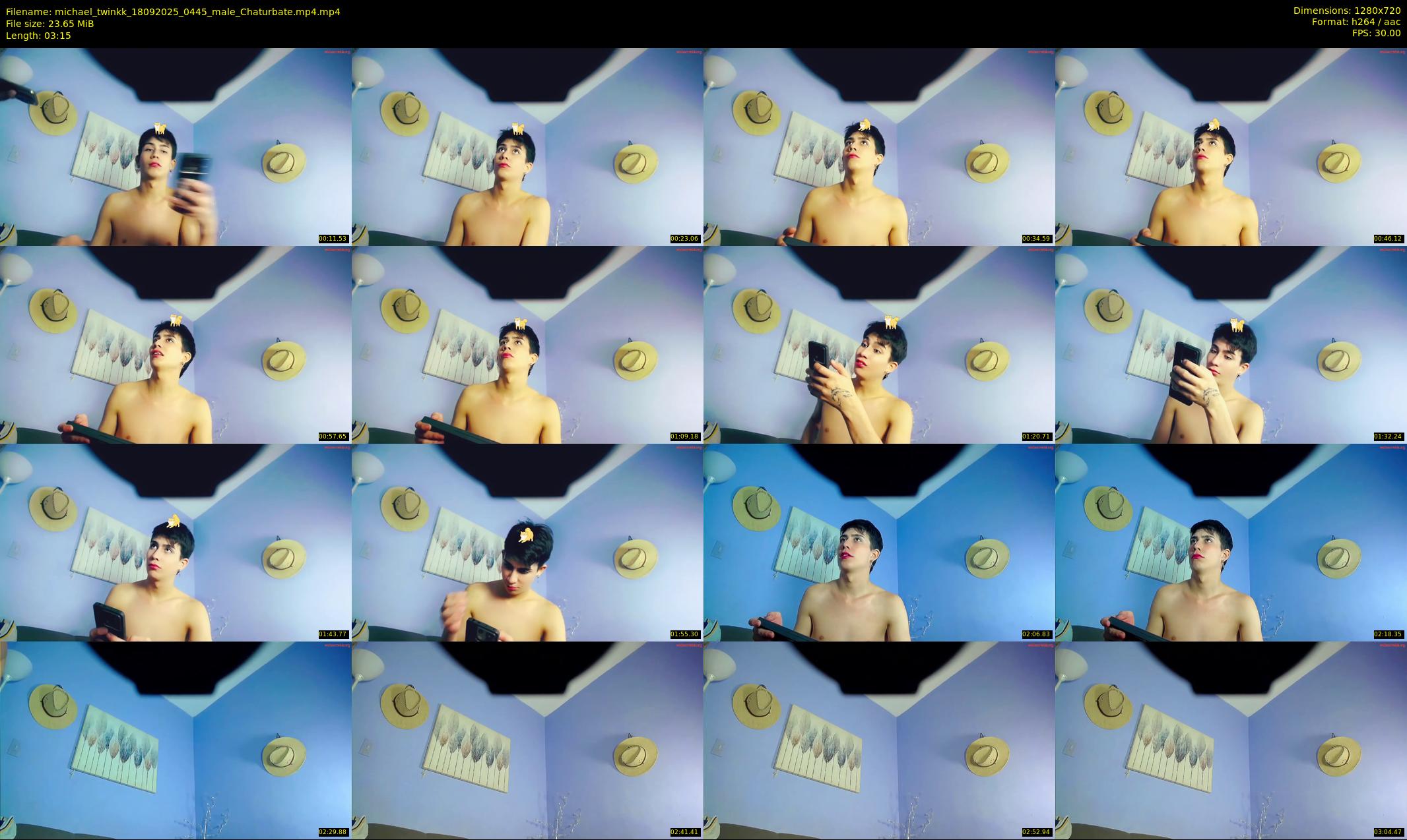 michael_twinkk — 4 minute Chaturbate male cam show recording, 720p, Sep 18, 2025