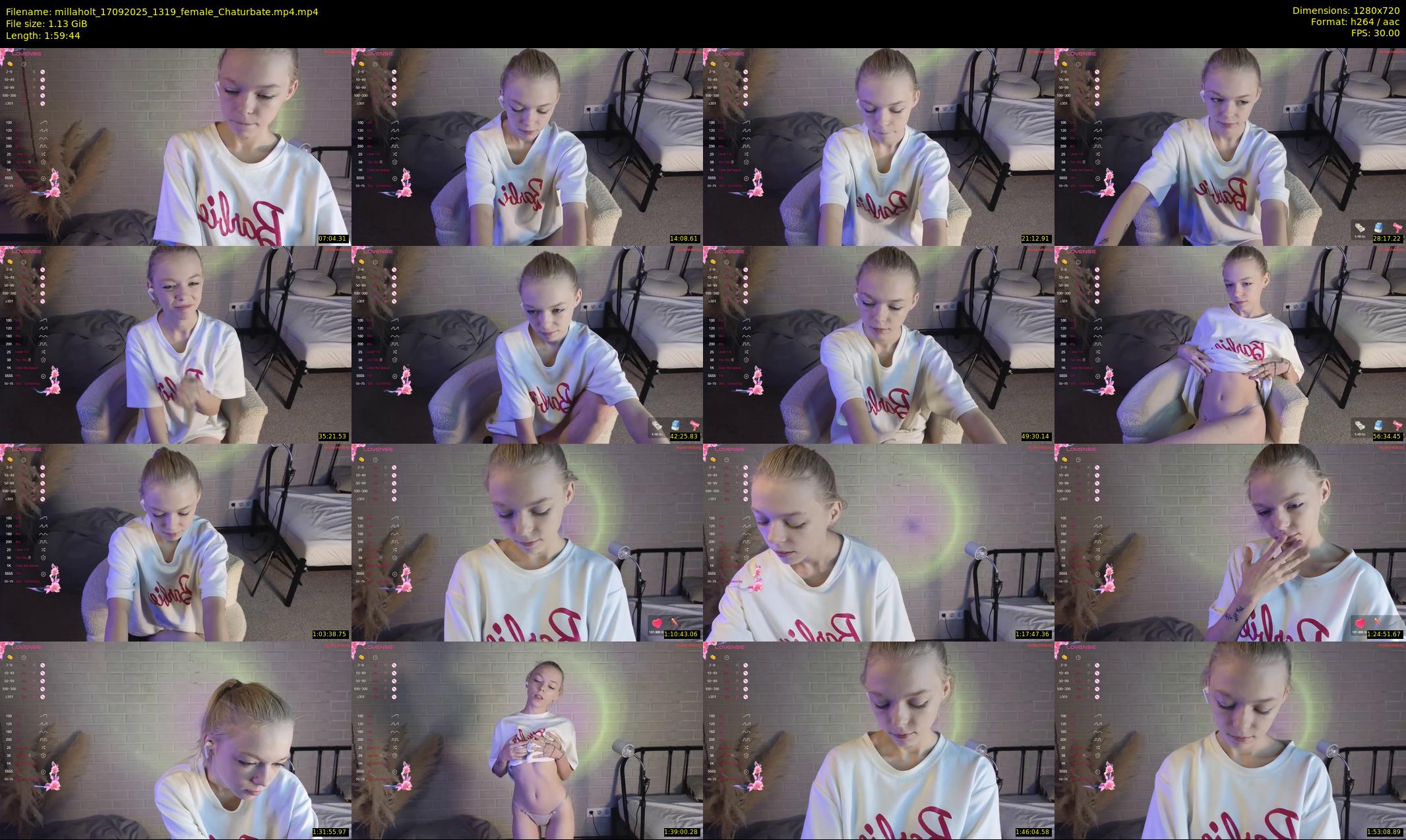 millaholt — 120 minute Chaturbate female cam show recording, 720p, Sep 17, 2025