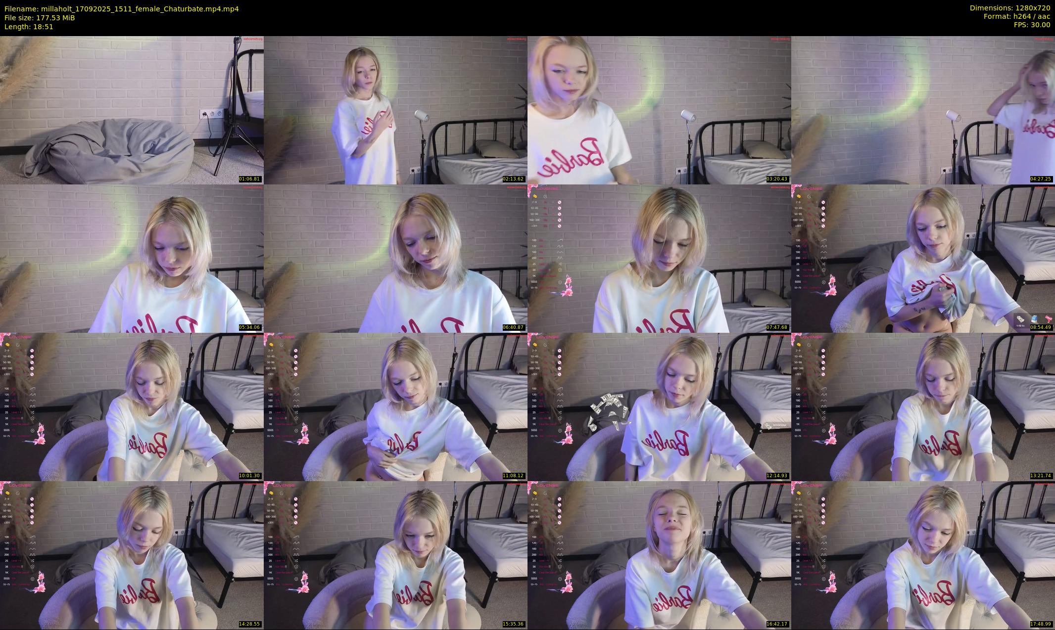 millaholt — 19 minute Chaturbate female cam show recording, 720p, Sep 17, 2025