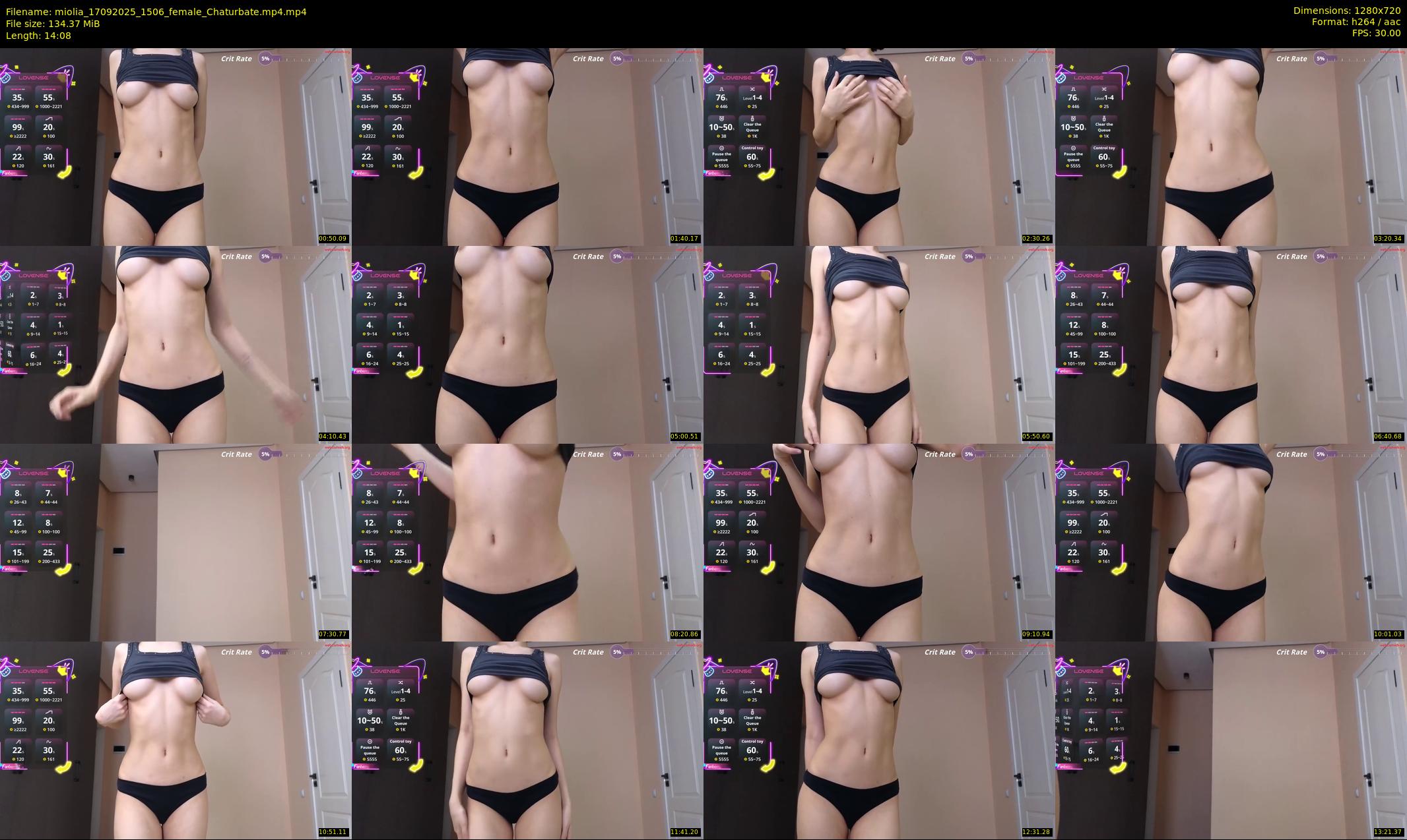miolia — 15 minute Chaturbate female cam show recording, 720p, Sep 17, 2025