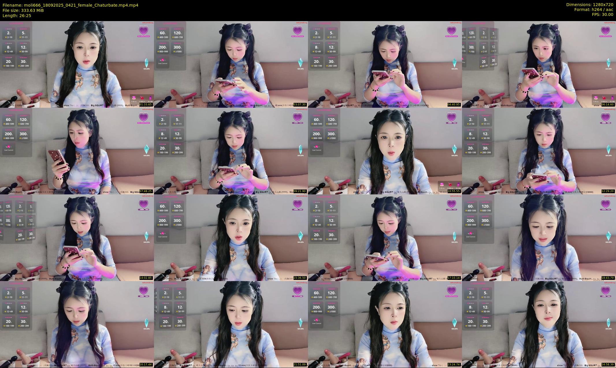 moli666 — 27 minute Chaturbate female cam show recording, 720p, Sep 18, 2025