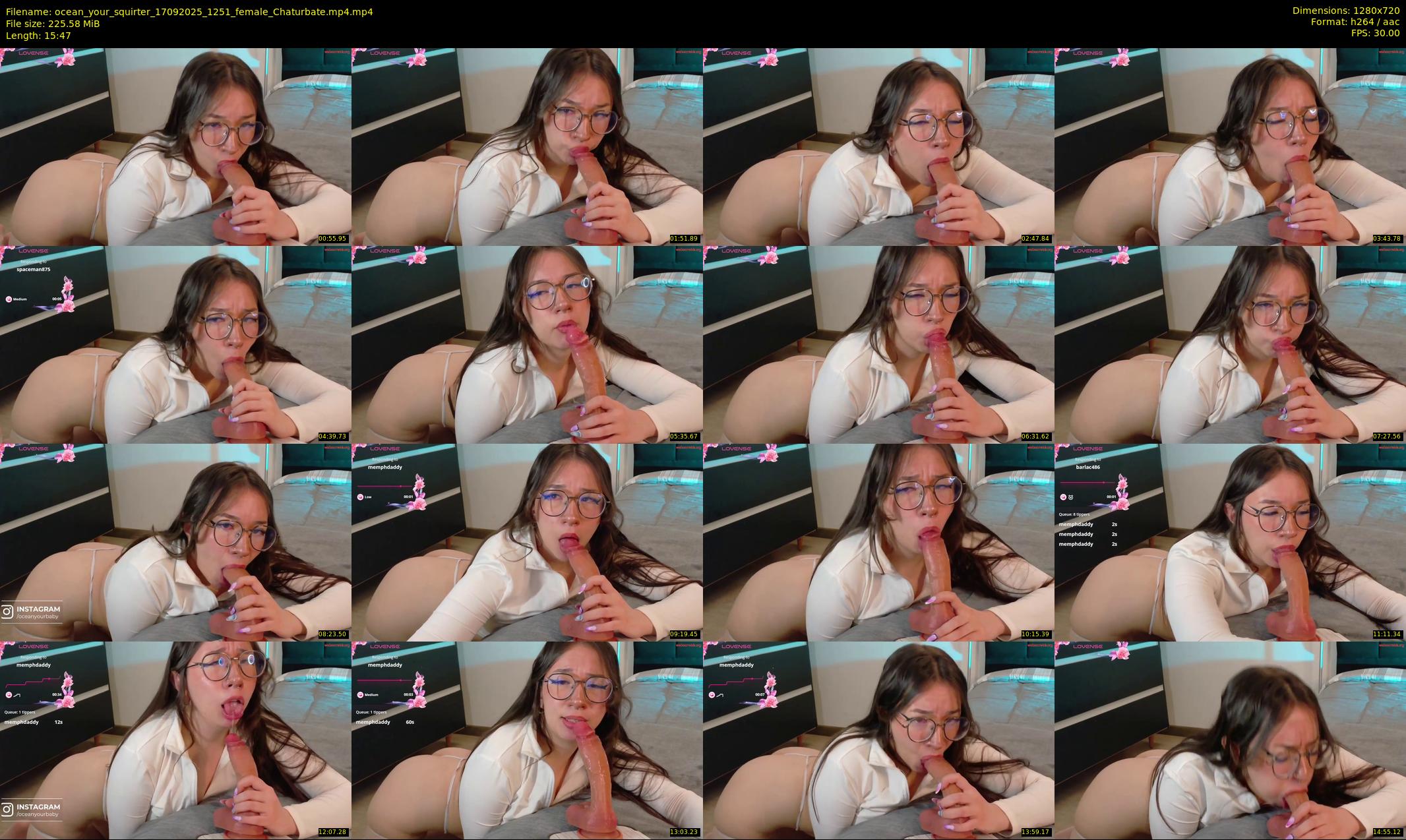 ocean_your_squirter — 16 minute Chaturbate female cam show recording, 720p, Sep 17, 2025