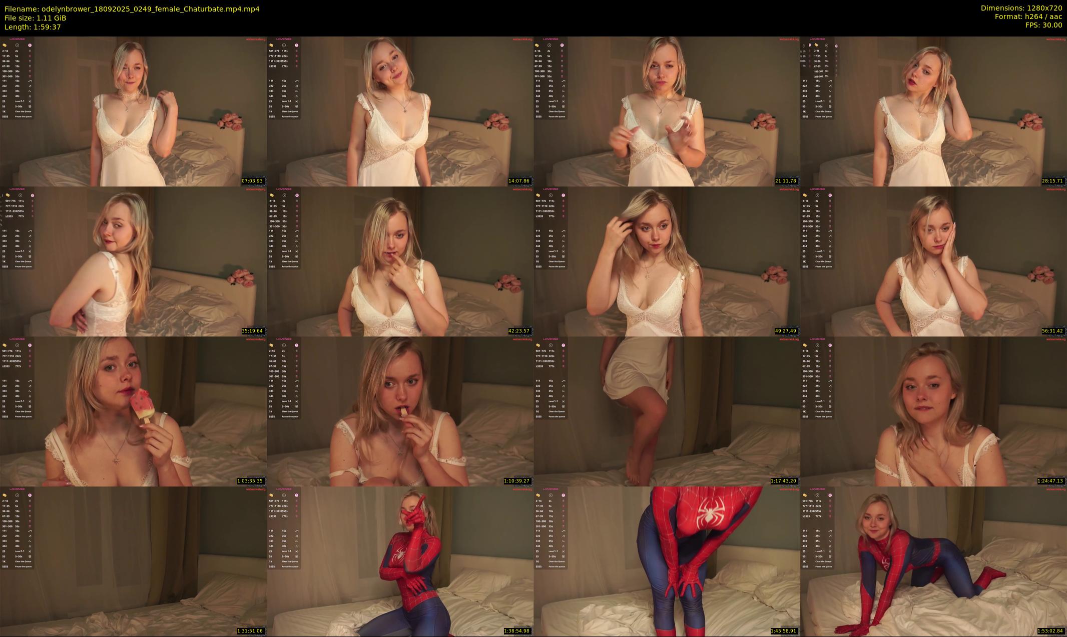 odelynbrower — 120 minute Chaturbate female cam show recording, 720p, Sep 18, 2025