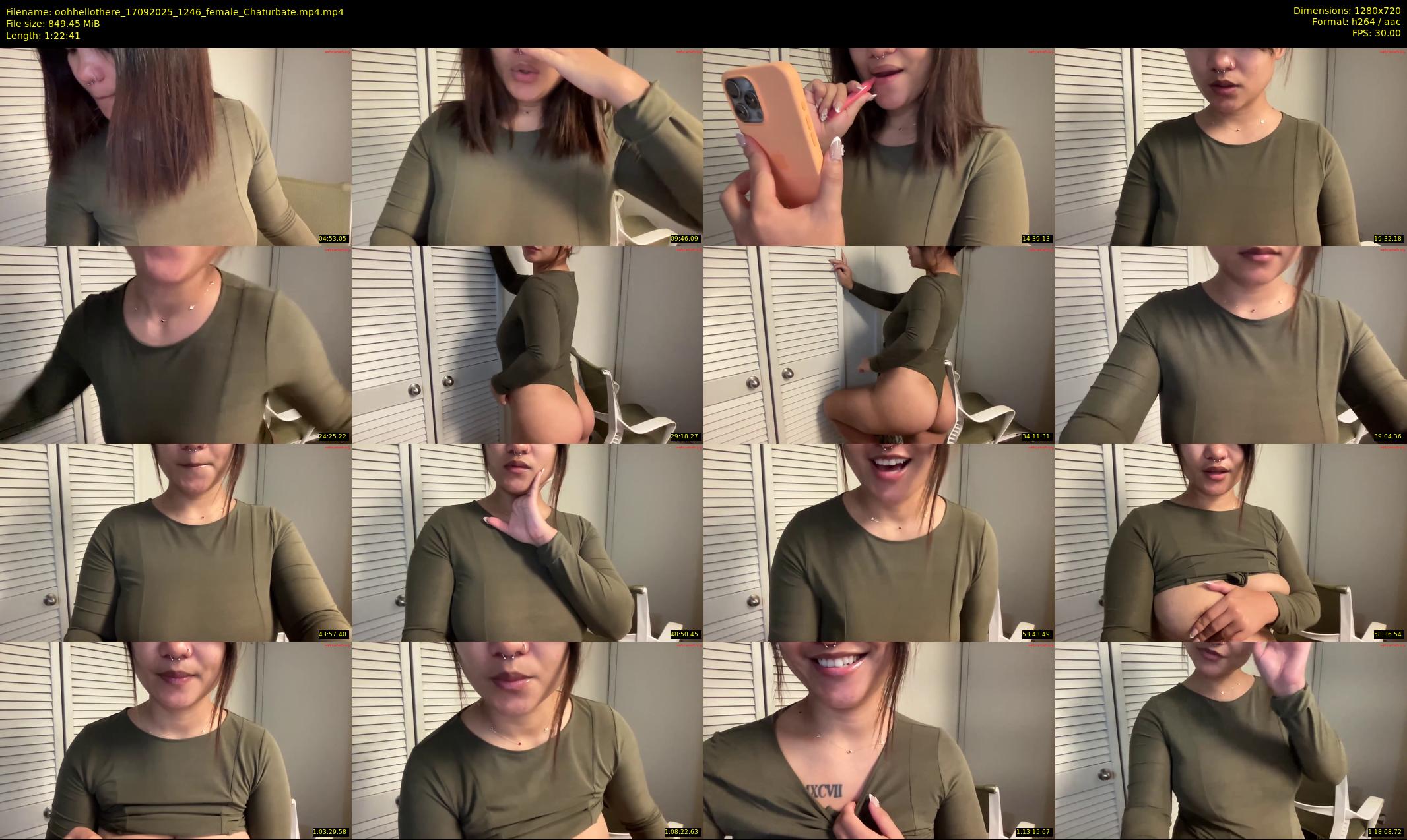 oohhellothere — 83 minute Chaturbate female cam show recording, 720p, Sep 17, 2025