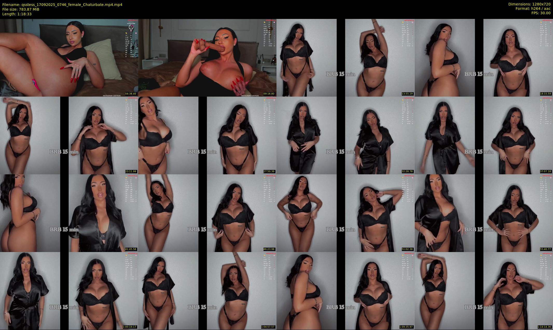 qsstess — 79 minute Chaturbate female cam show recording, 720p, Sep 17, 2025