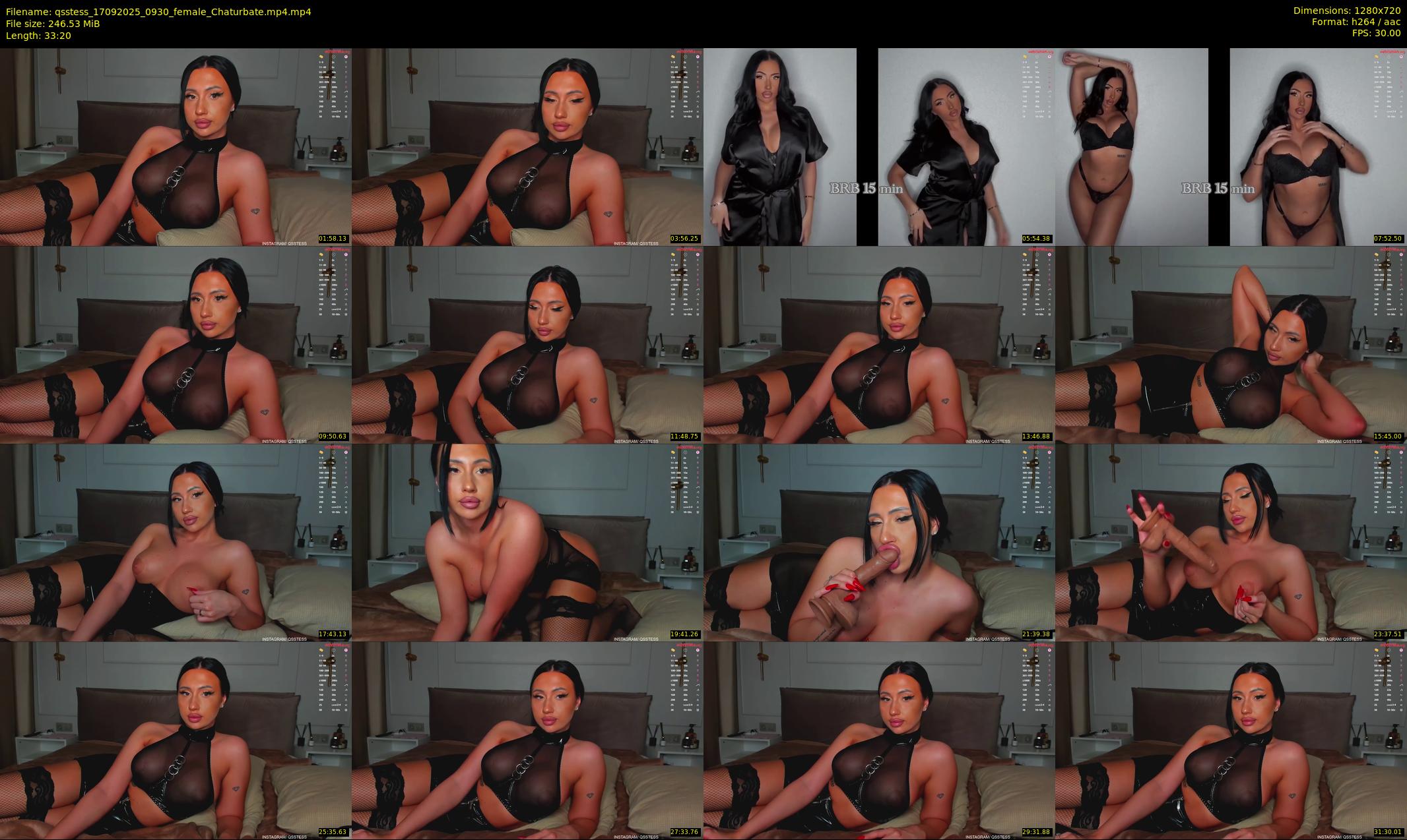qsstess — 34 minute Chaturbate female cam show recording, 720p, Sep 17, 2025