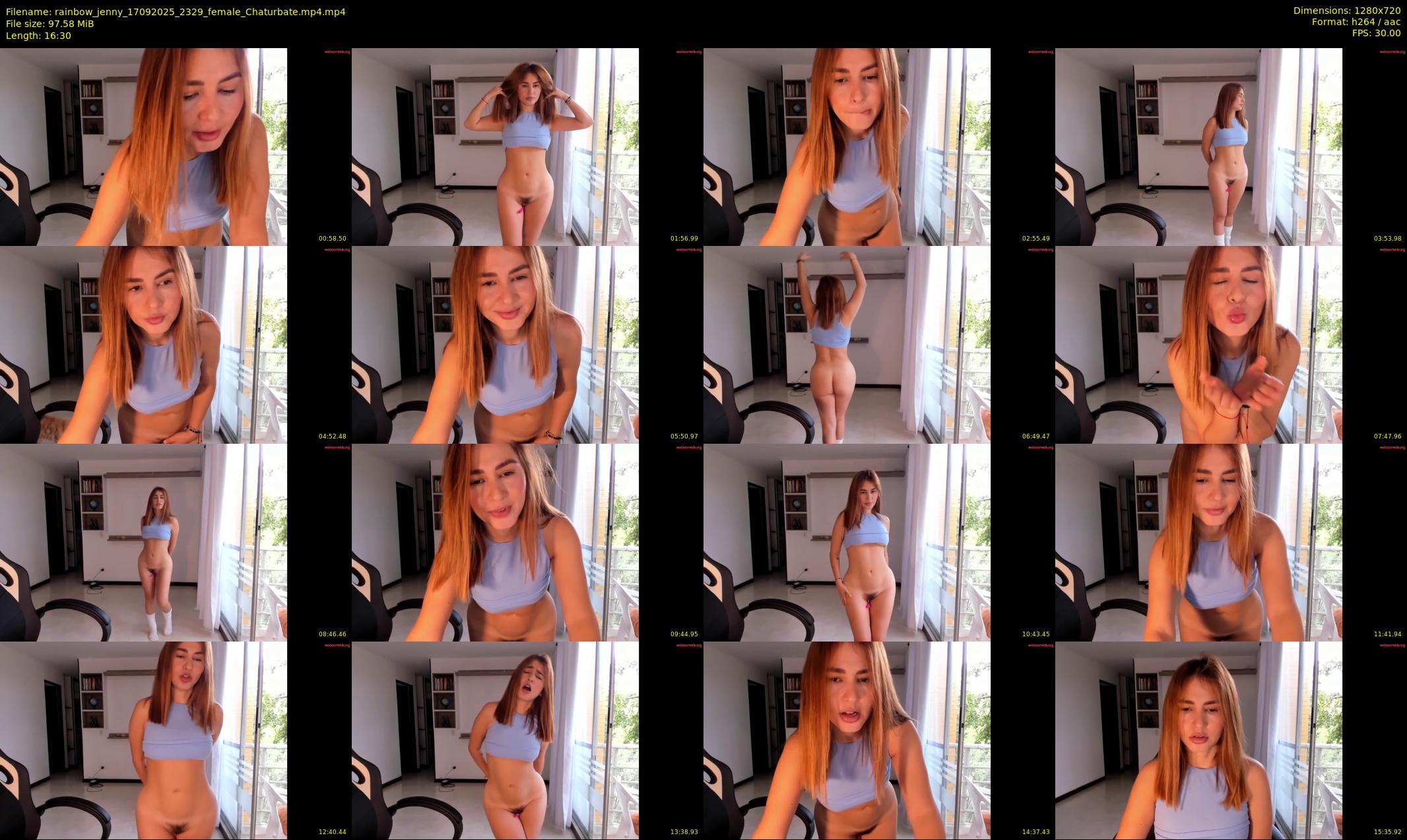 rainbow_jenny — 17 minute Chaturbate female cam show recording, 720p, Sep 17, 2025