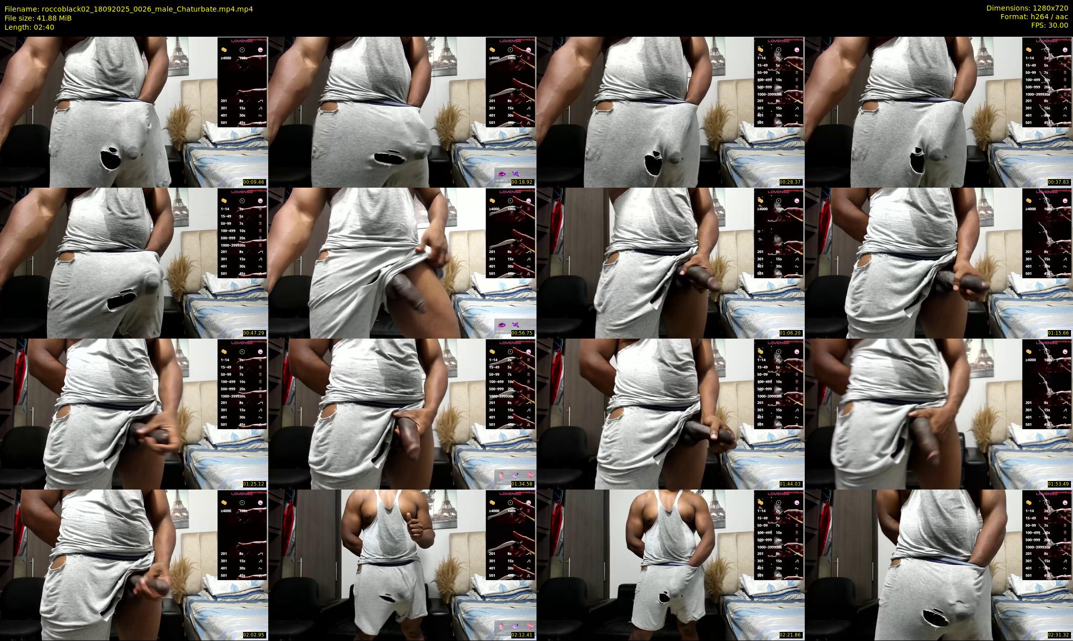 roccoblack02 — 3 minute Chaturbate male cam show recording, 720p, Sep 18, 2025