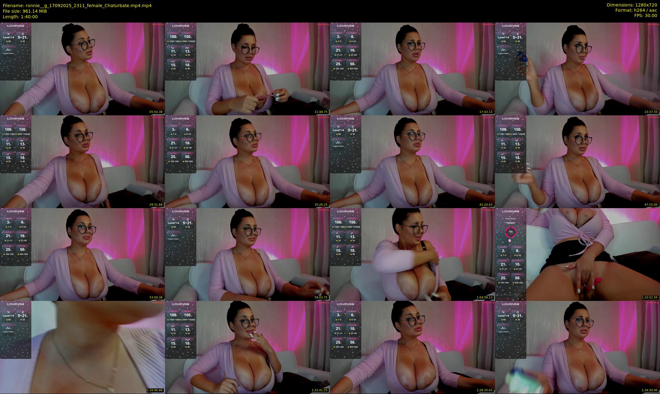 ronnie__g — 100 minute Chaturbate female cam show recording, 720p, Sep 17, 2025