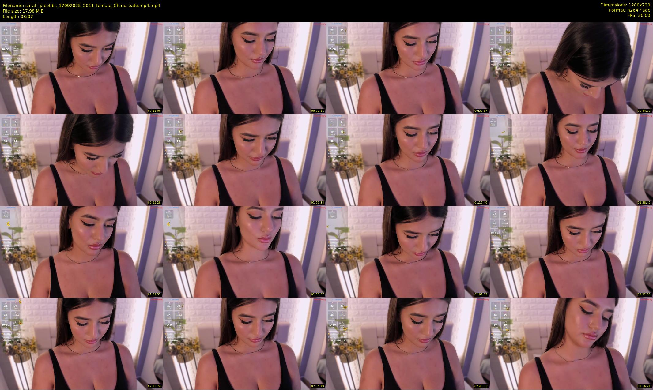 sarah_jacobbs — 4 minute Chaturbate female cam show recording, 720p, Sep 17, 2025