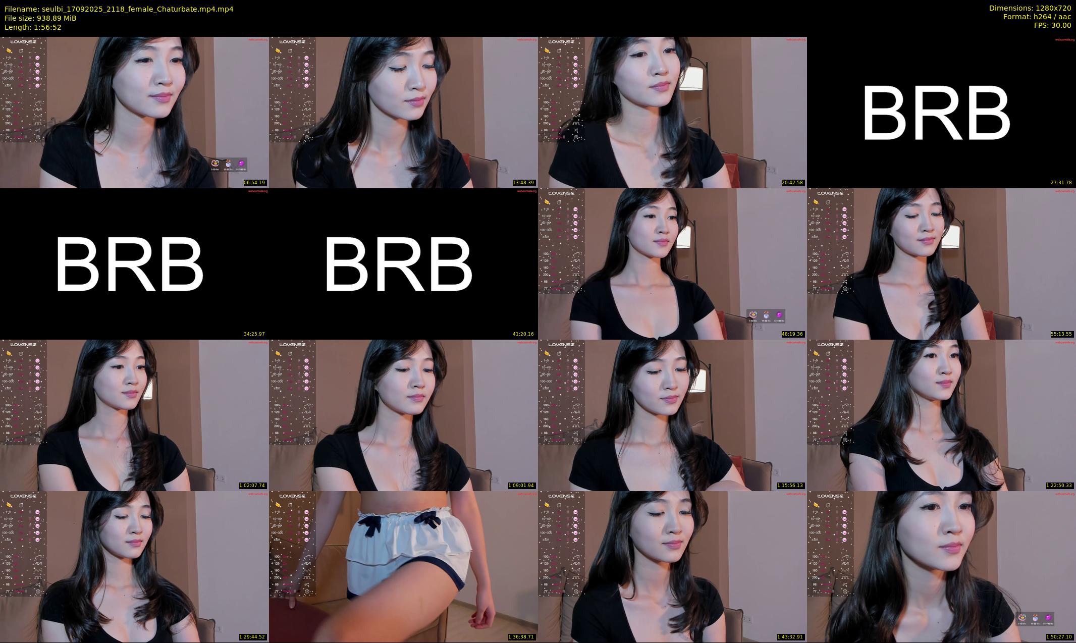 seulbi — 117 minute Chaturbate female cam show recording, 720p, Sep 17, 2025