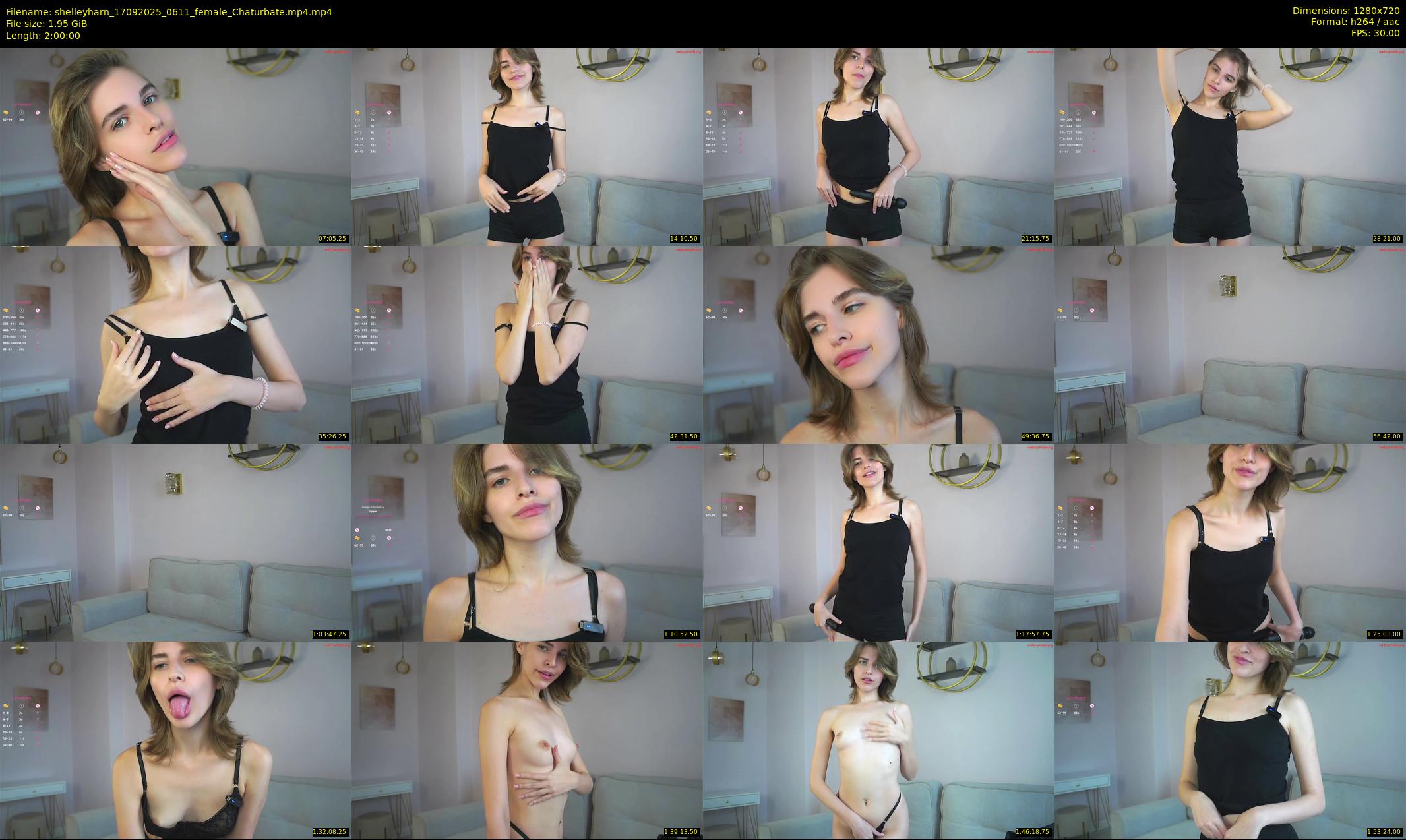 shelleyharn — 120 minute Chaturbate female cam show recording, 720p, Sep 17, 2025