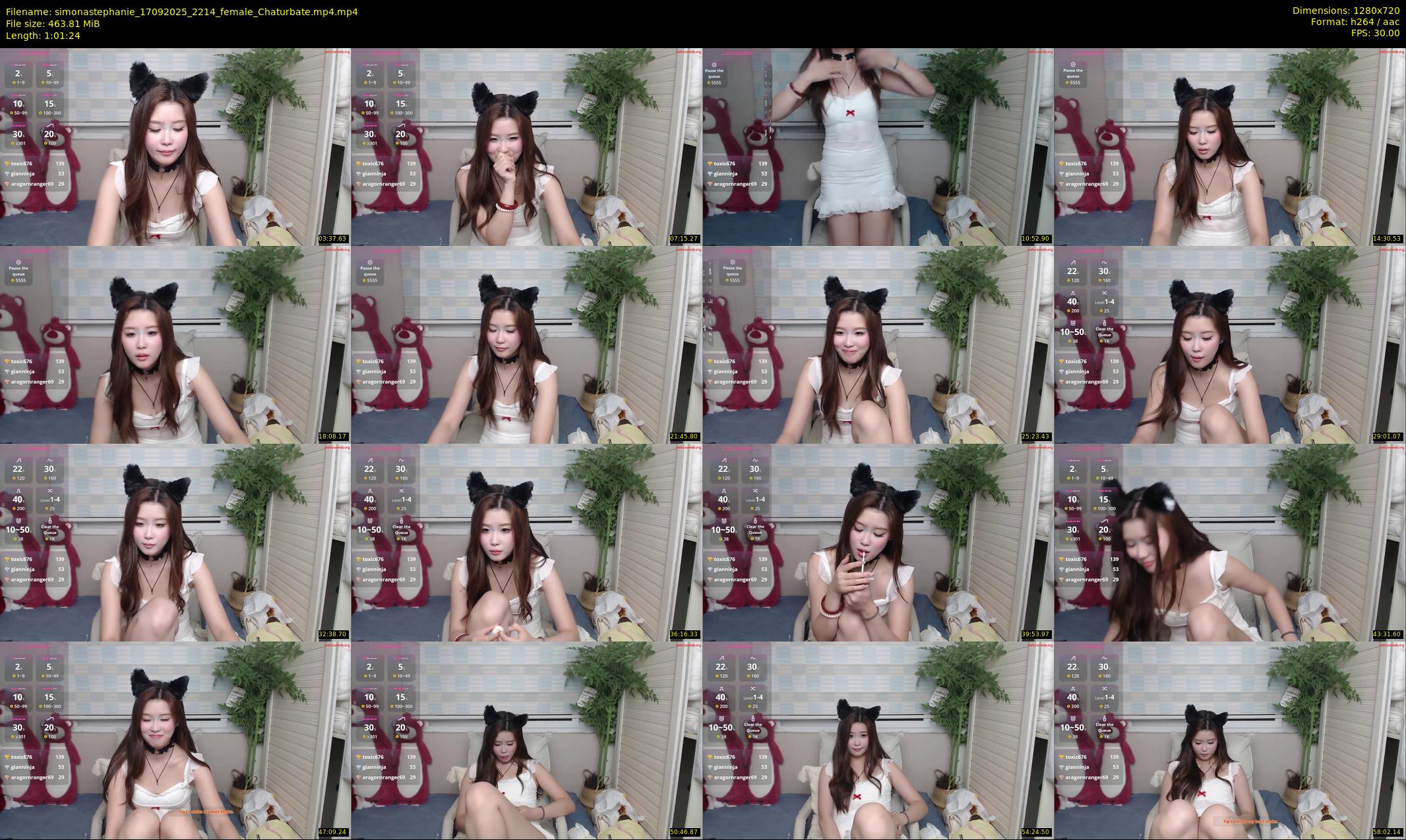 simonastephanie — 62 minute Chaturbate female cam show recording, 720p, Sep 17, 2025