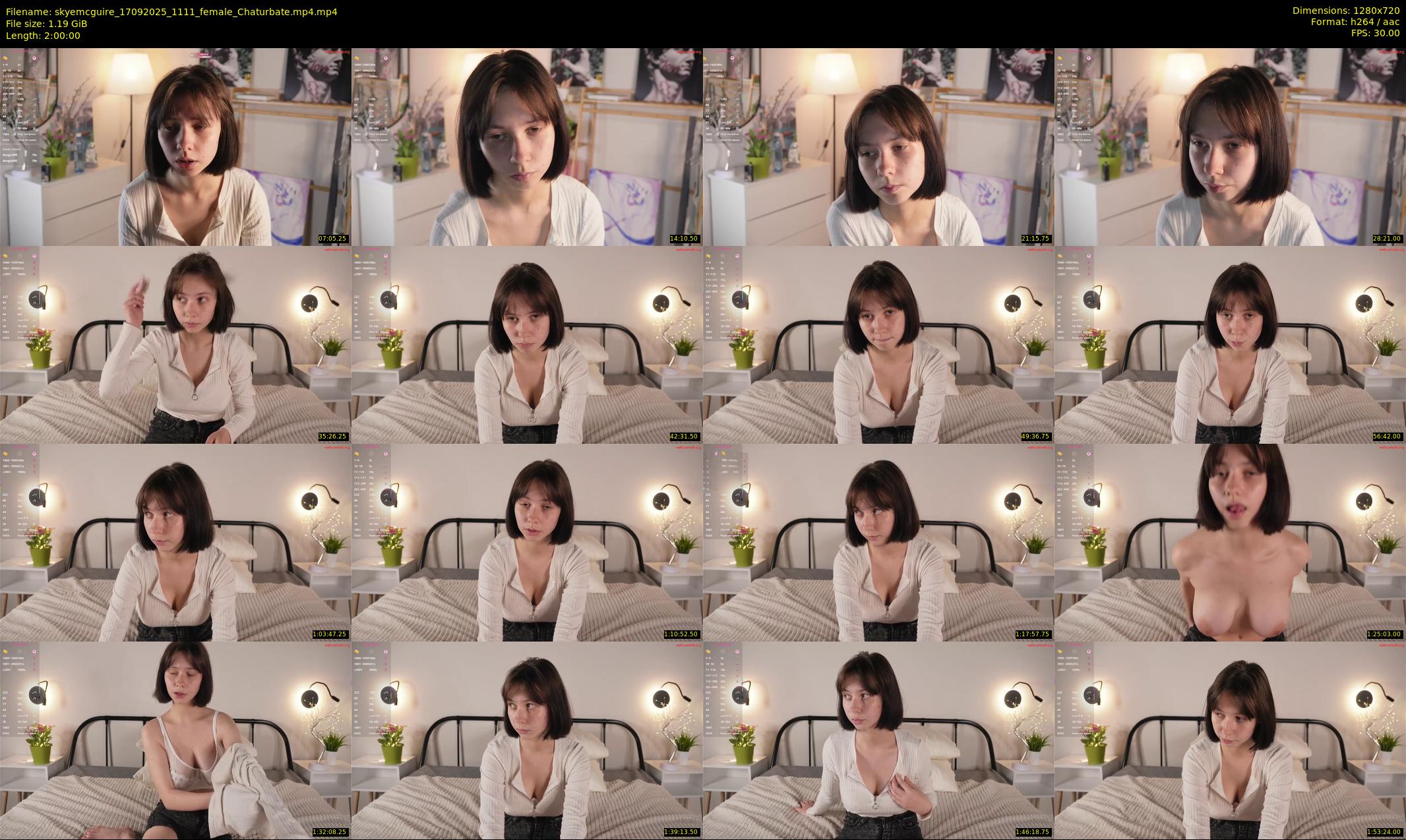 skyemcguire — 120 minute Chaturbate female cam show recording, 720p, Sep 17, 2025