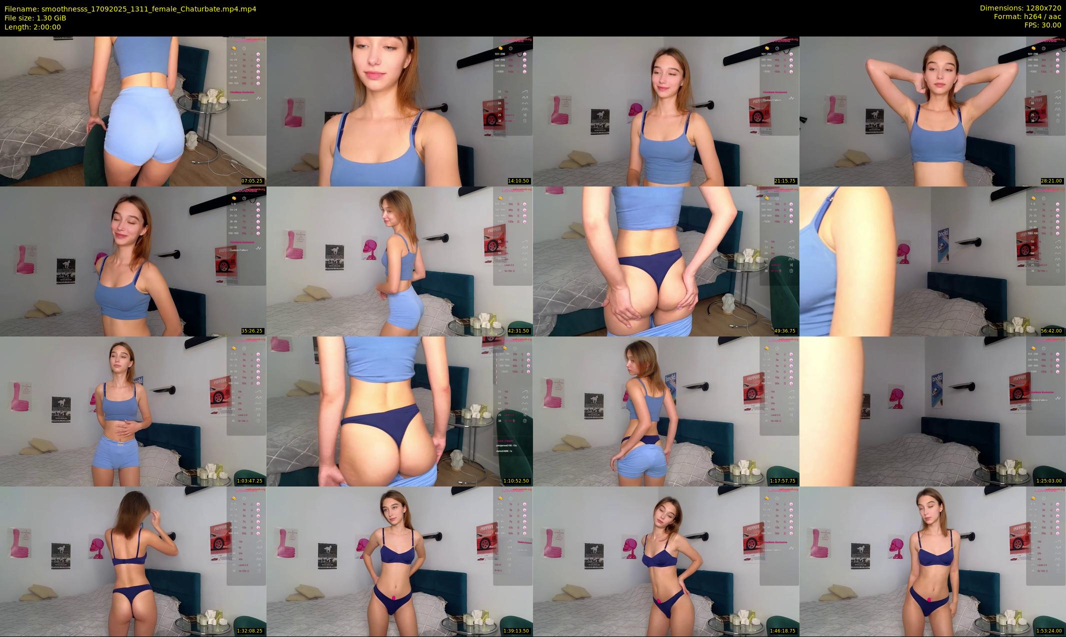 smoothnesss — 120 minute Chaturbate female cam show recording, 720p, Sep 17, 2025