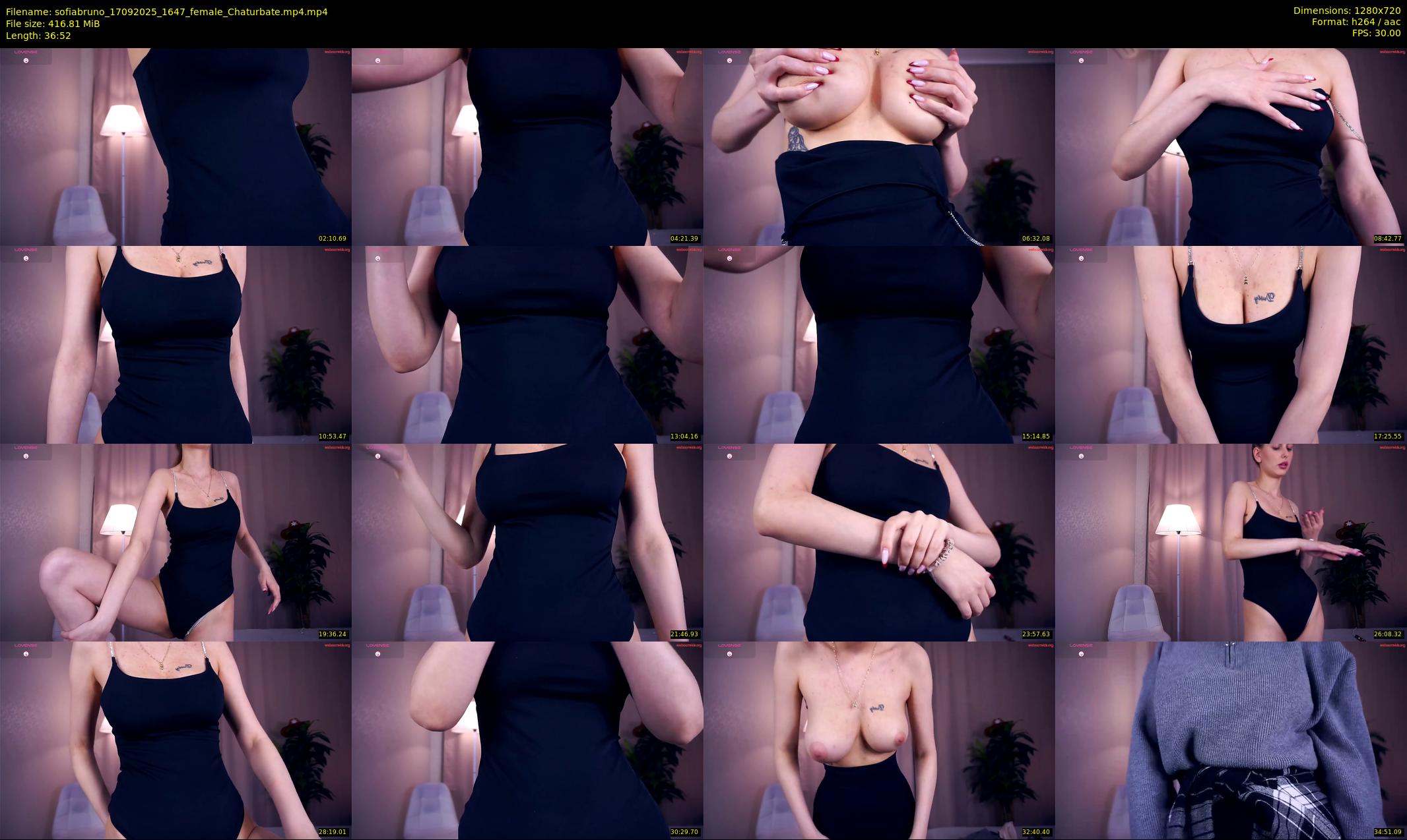 sofiabruno — 37 minute Chaturbate female cam show recording, 720p, Sep 17, 2025