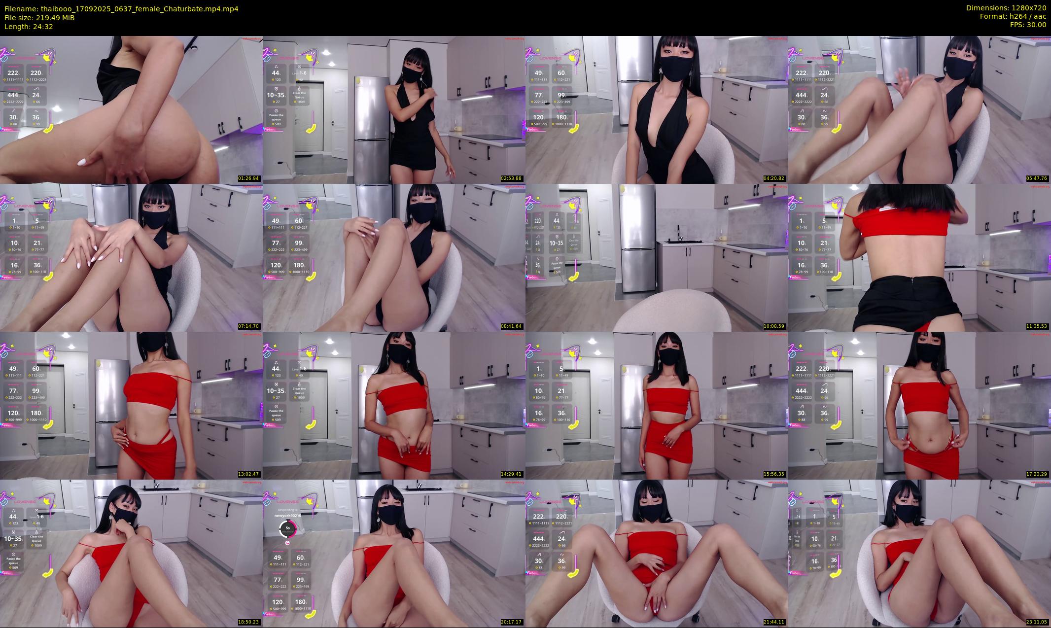 thaibooo — 25 minute Chaturbate female cam show recording, 720p, Sep 17, 2025
