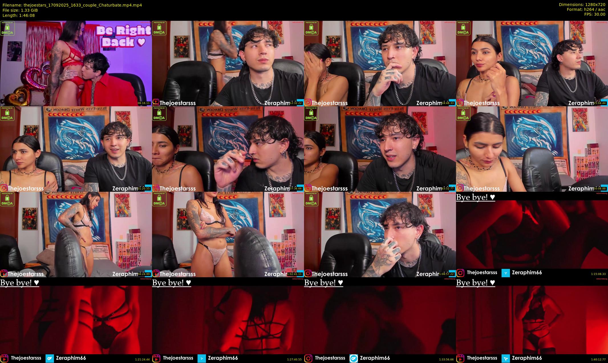 thejoestars — 107 minute Chaturbate couple cam show recording, 720p, Sep 17, 2025