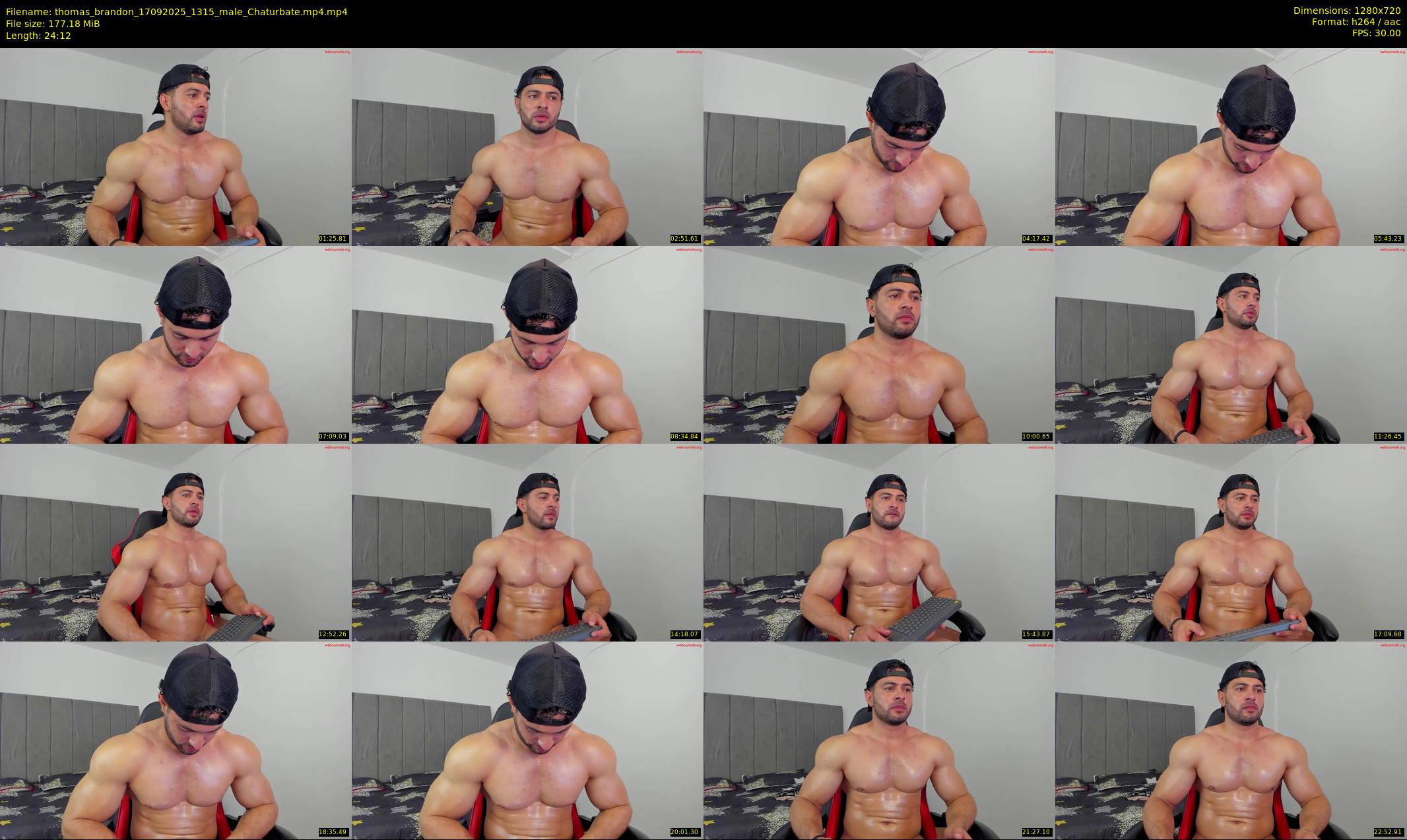 thomas_brandon — 25 minute Chaturbate male cam show recording, 720p, Sep 17, 2025