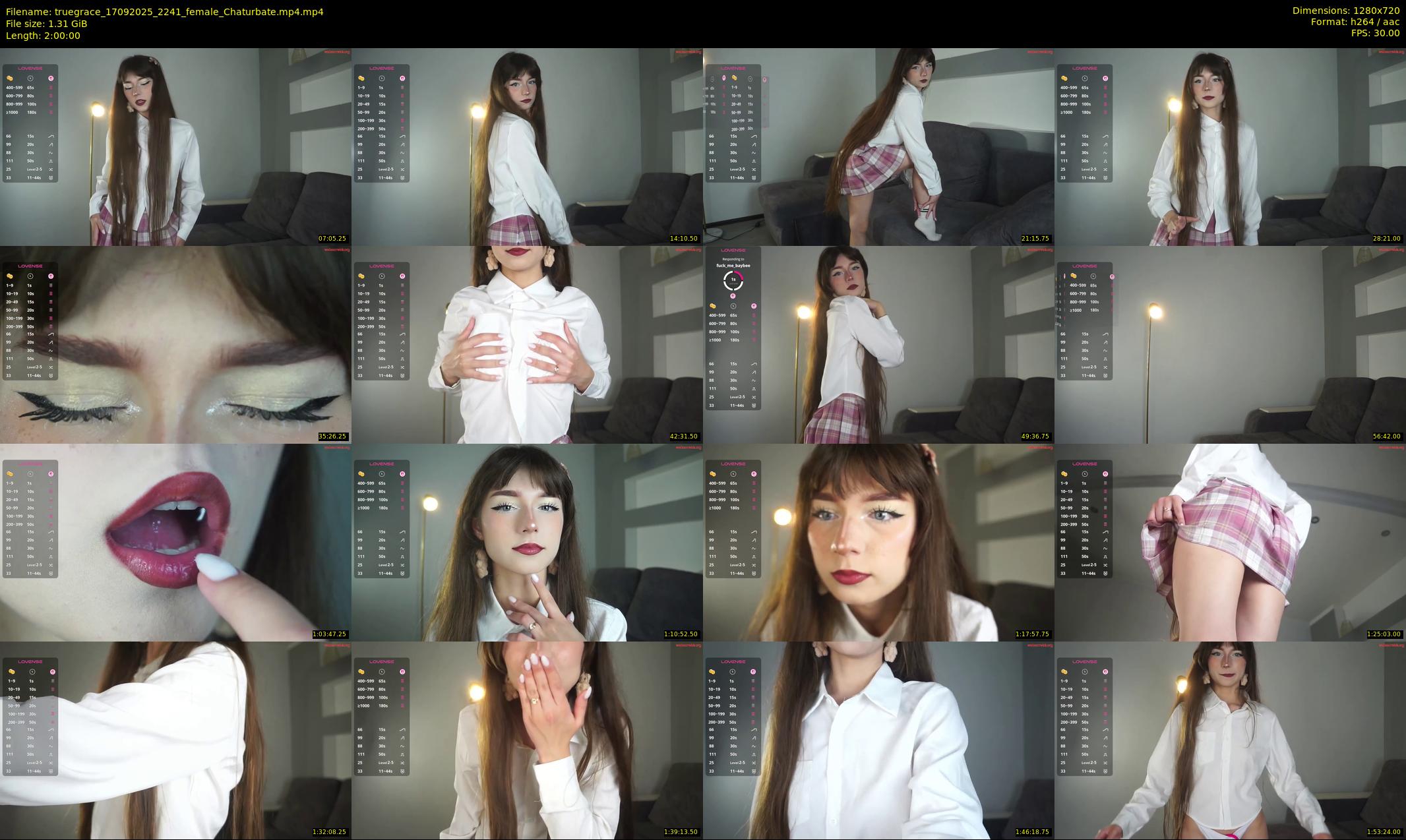truegrace — 120 minute Chaturbate female cam show recording, 720p, Sep 17, 2025