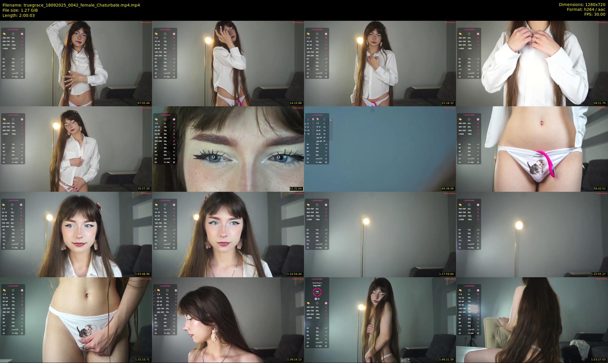 truegrace — 121 minute Chaturbate female cam show recording, 720p, Sep 18, 2025