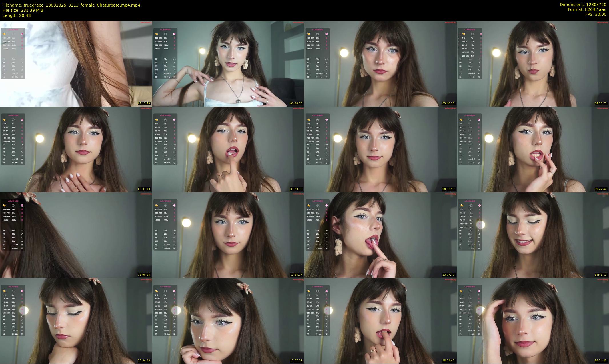 truegrace — 21 minute Chaturbate female cam show recording, 720p, Sep 18, 2025