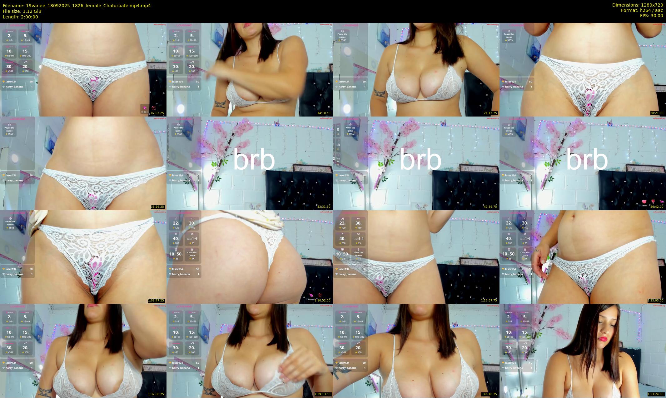 19vanee — 120 minute Chaturbate female cam show recording, 720p, Sep 18, 2025