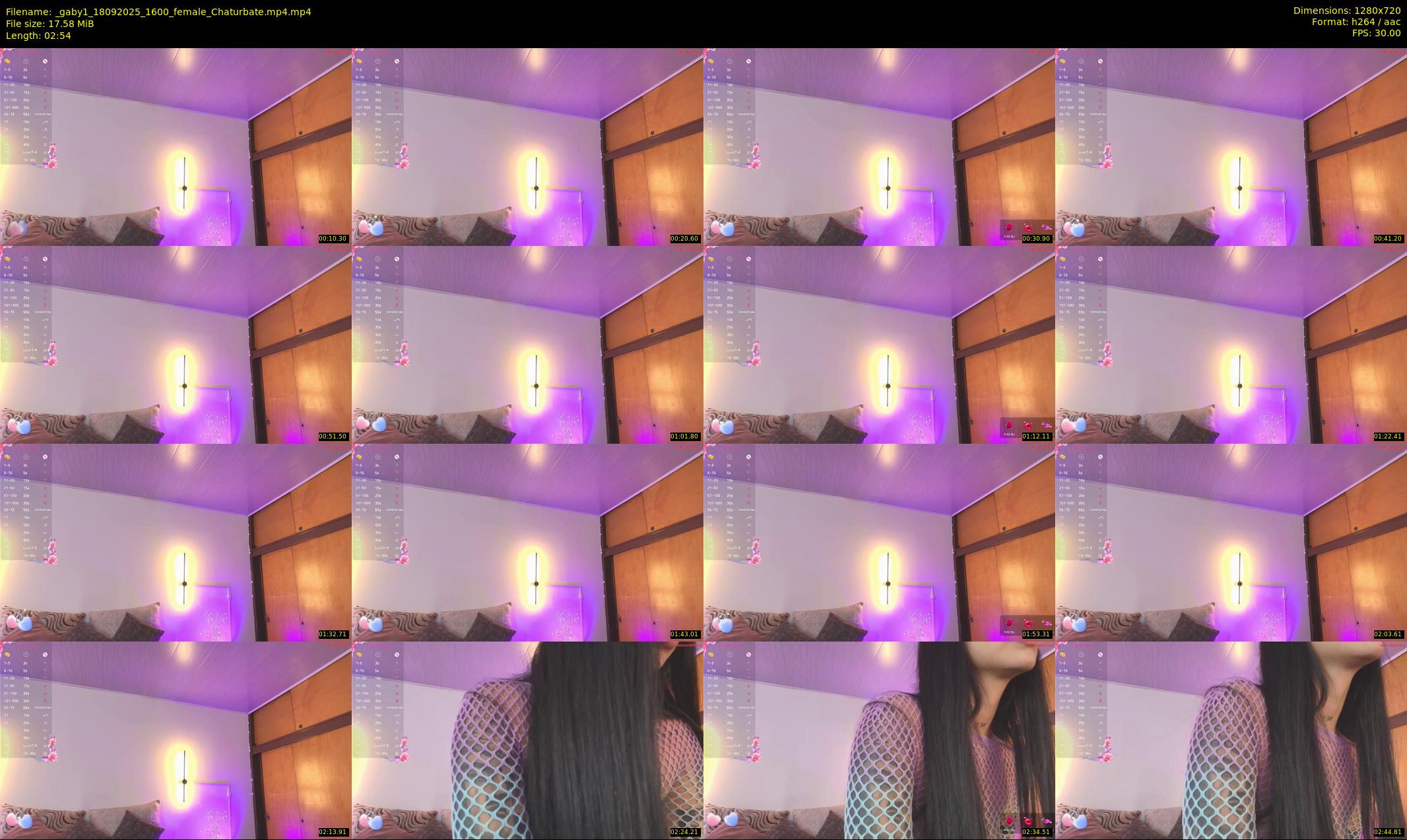_gaby1 — 3 minute Chaturbate female cam show recording, 720p, Sep 18, 2025
