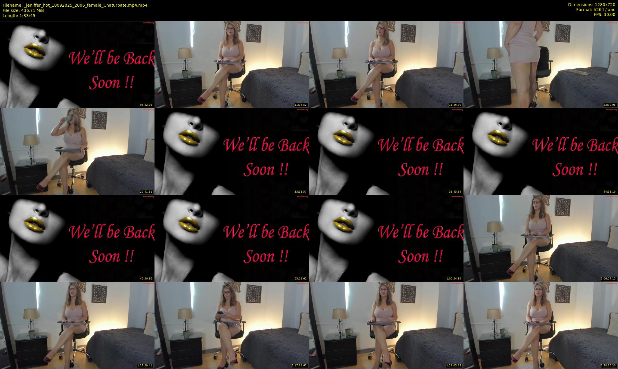 _jeniffer_hot — 94 minute Chaturbate female cam show recording, 720p, Sep 18, 2025