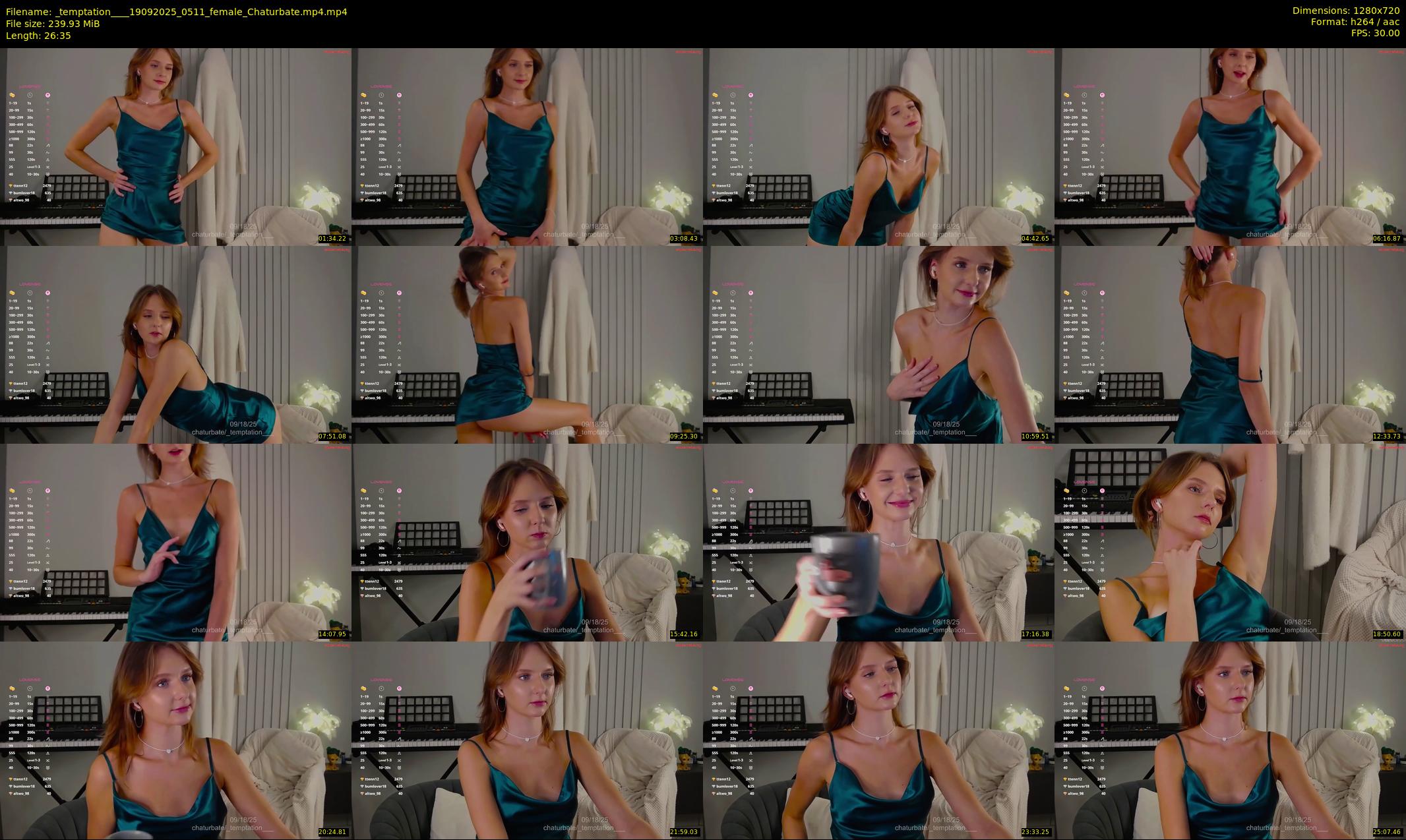 _temptation___ — 27 minute Chaturbate female cam show recording, 720p, Sep 19, 2025