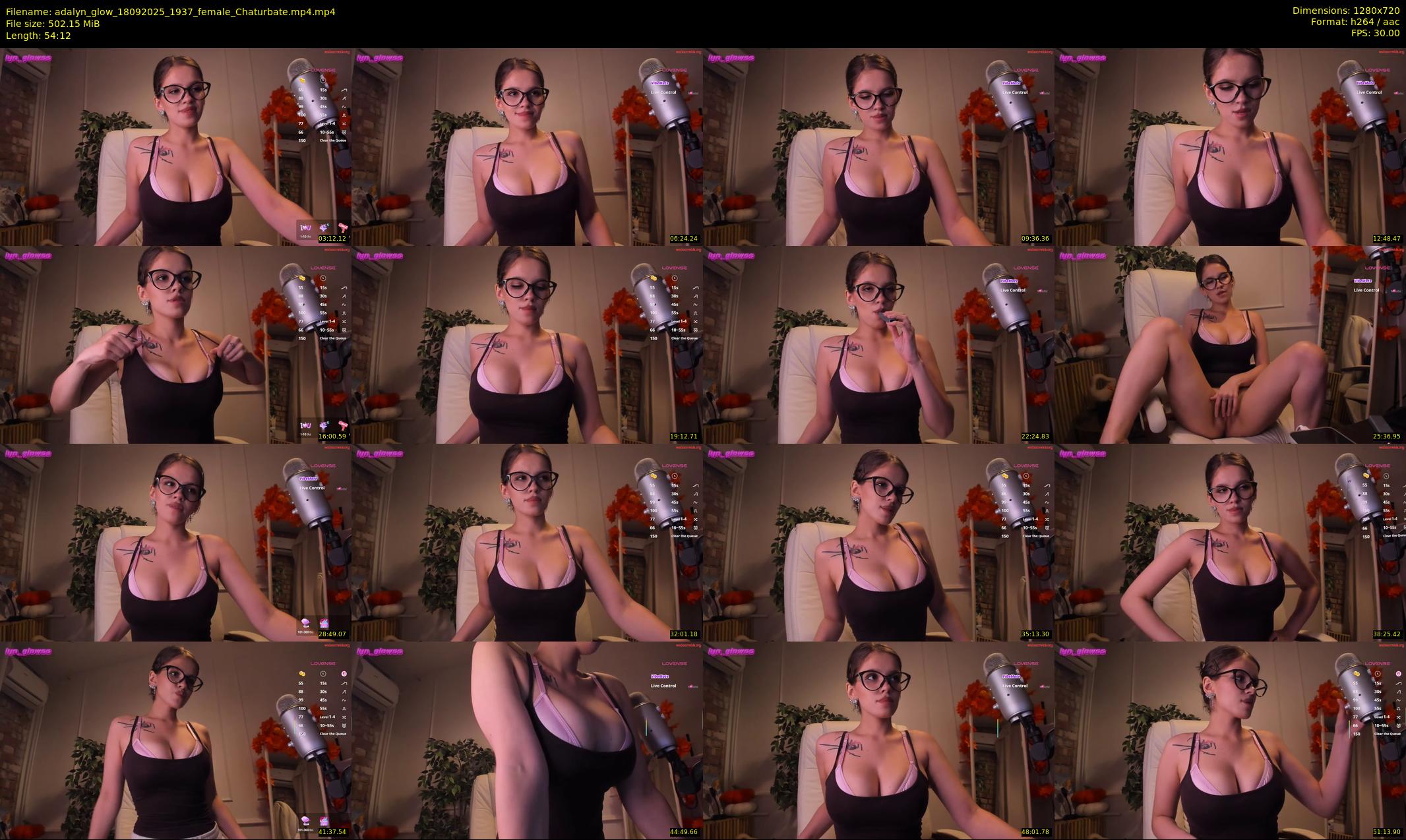 adalyn_glow — 55 minute Chaturbate female cam show recording, 720p, Sep 18, 2025