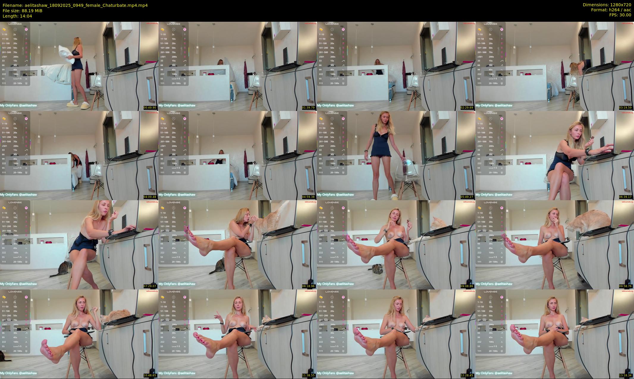 aelitashaw — 15 minute Chaturbate female cam show recording, 720p, Sep 18, 2025