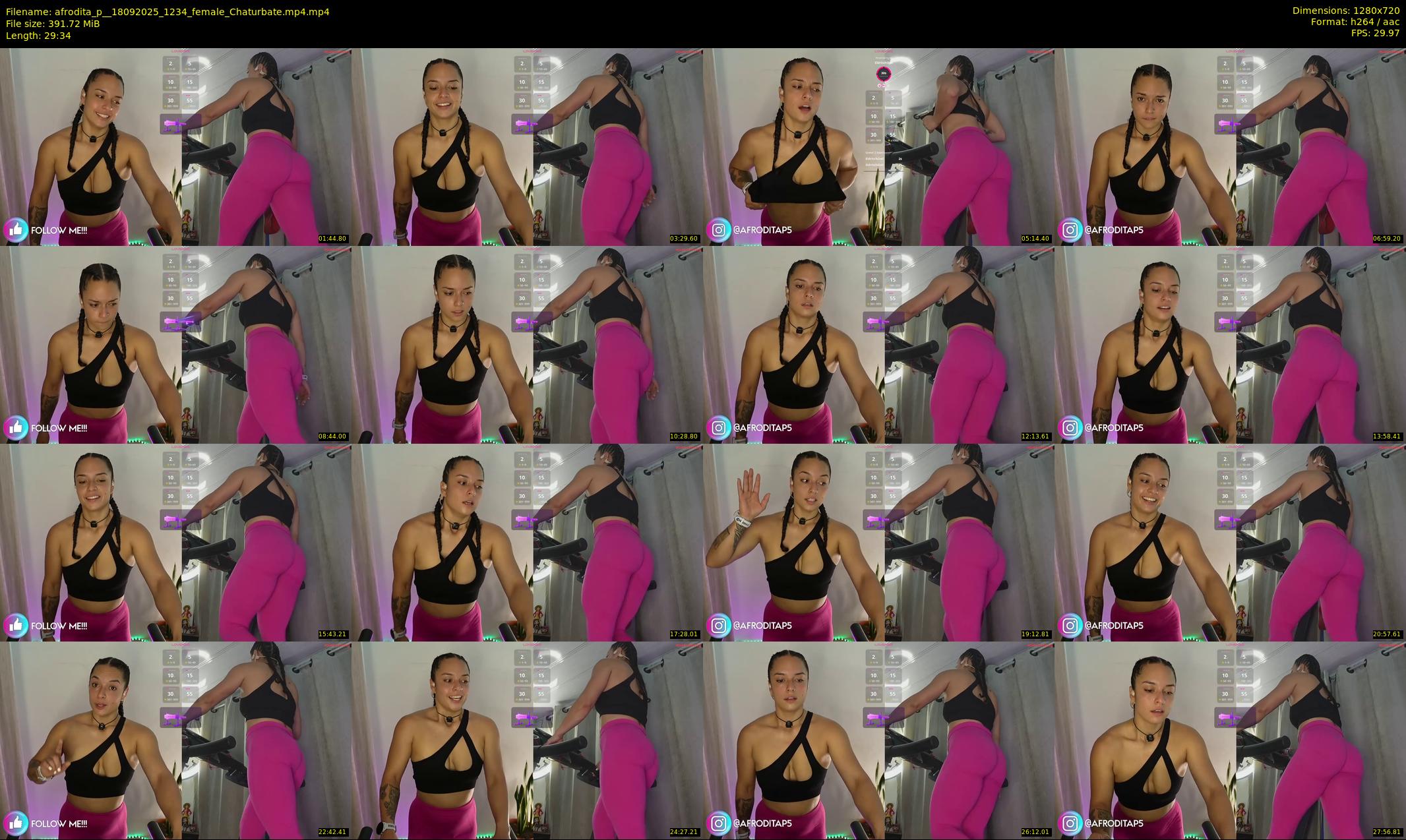 afrodita_p_ — 30 minute Chaturbate female cam show recording, 720p, Sep 18, 2025