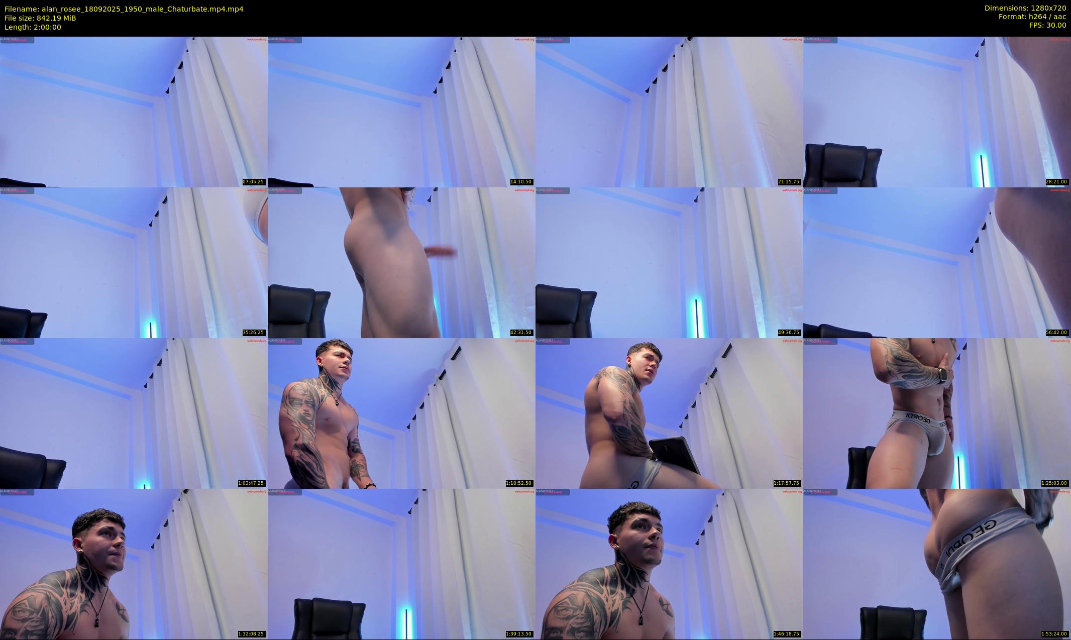 alan_rosee — 120 minute Chaturbate male cam show recording, 720p, Sep 18, 2025