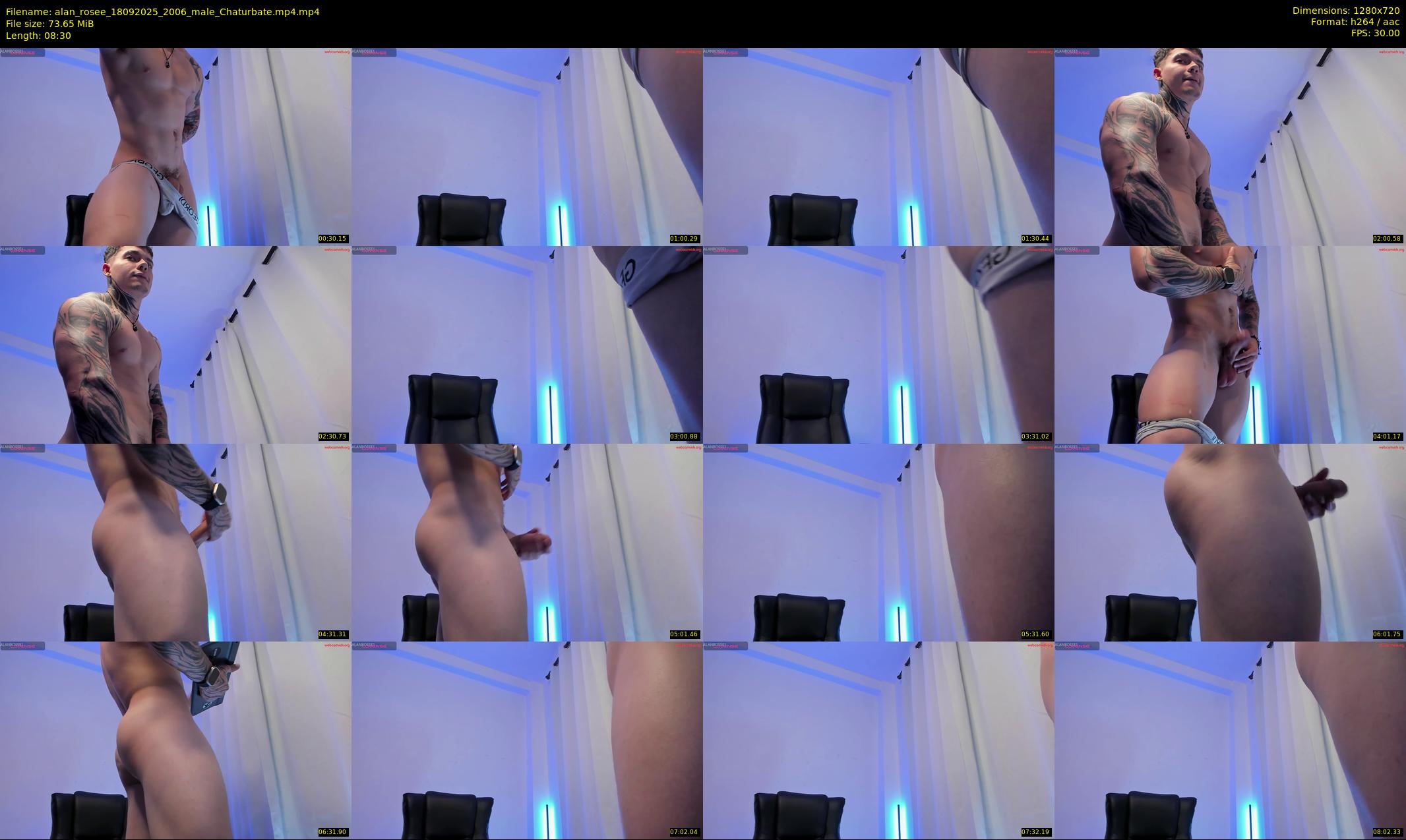 alan_rosee — 9 minute Chaturbate male cam show recording, 720p, Sep 18, 2025