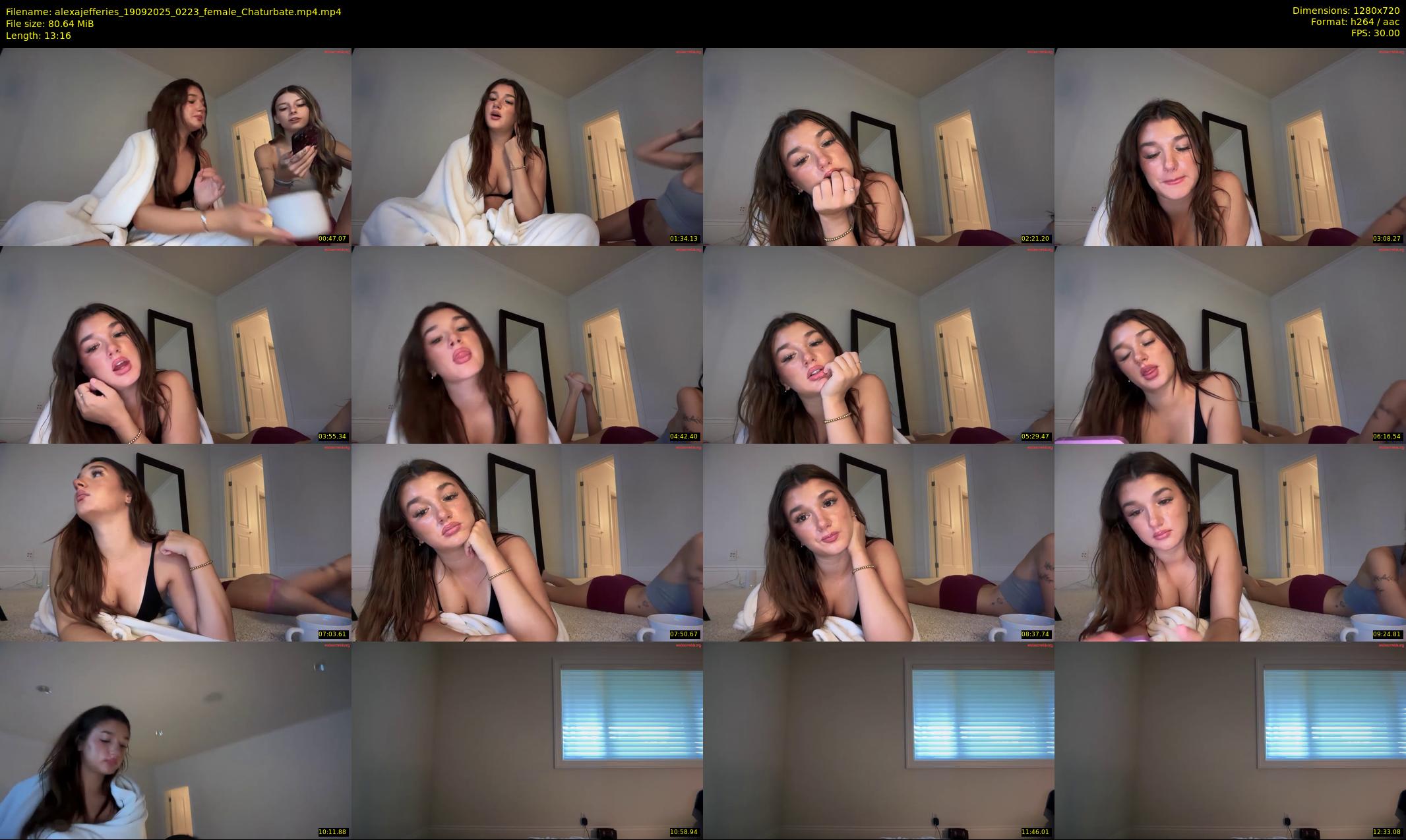 alexajefferies — 14 minute Chaturbate female cam show recording, 720p, Sep 19, 2025
