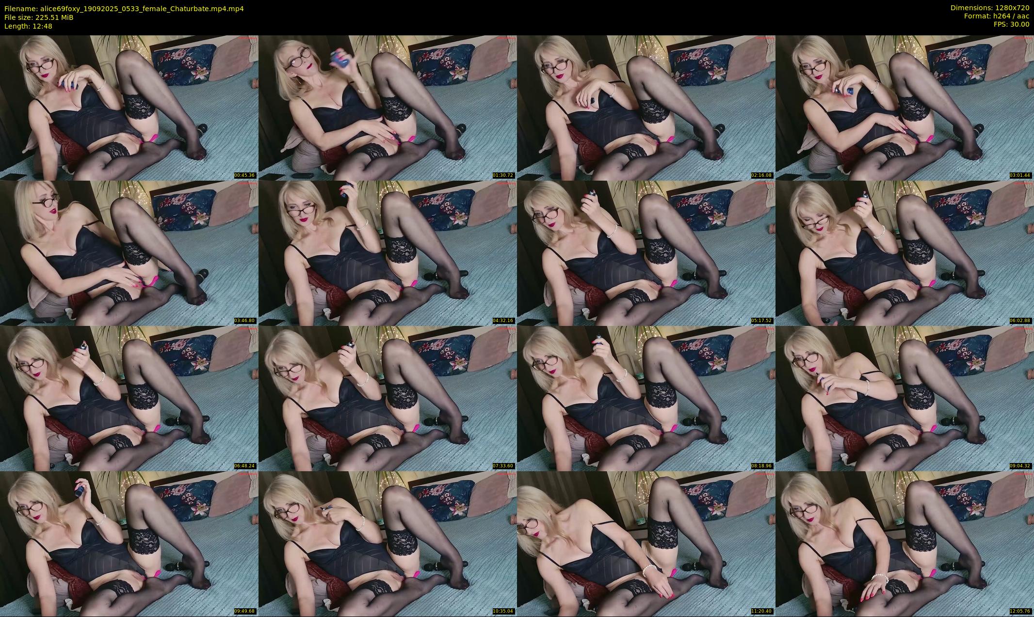 alice69foxy — 13 minute Chaturbate female cam show recording, 720p, Sep 19, 2025