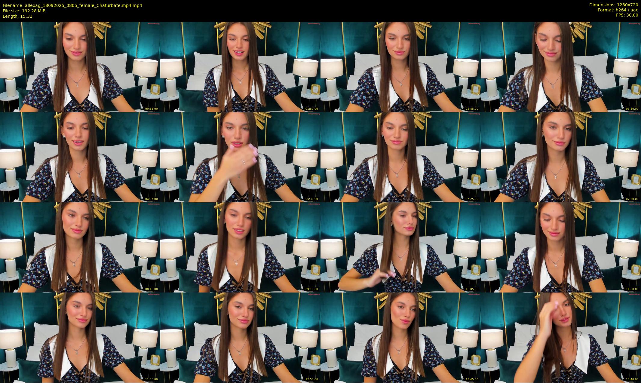 allexag — 16 minute Chaturbate female cam show recording, 720p, Sep 18, 2025