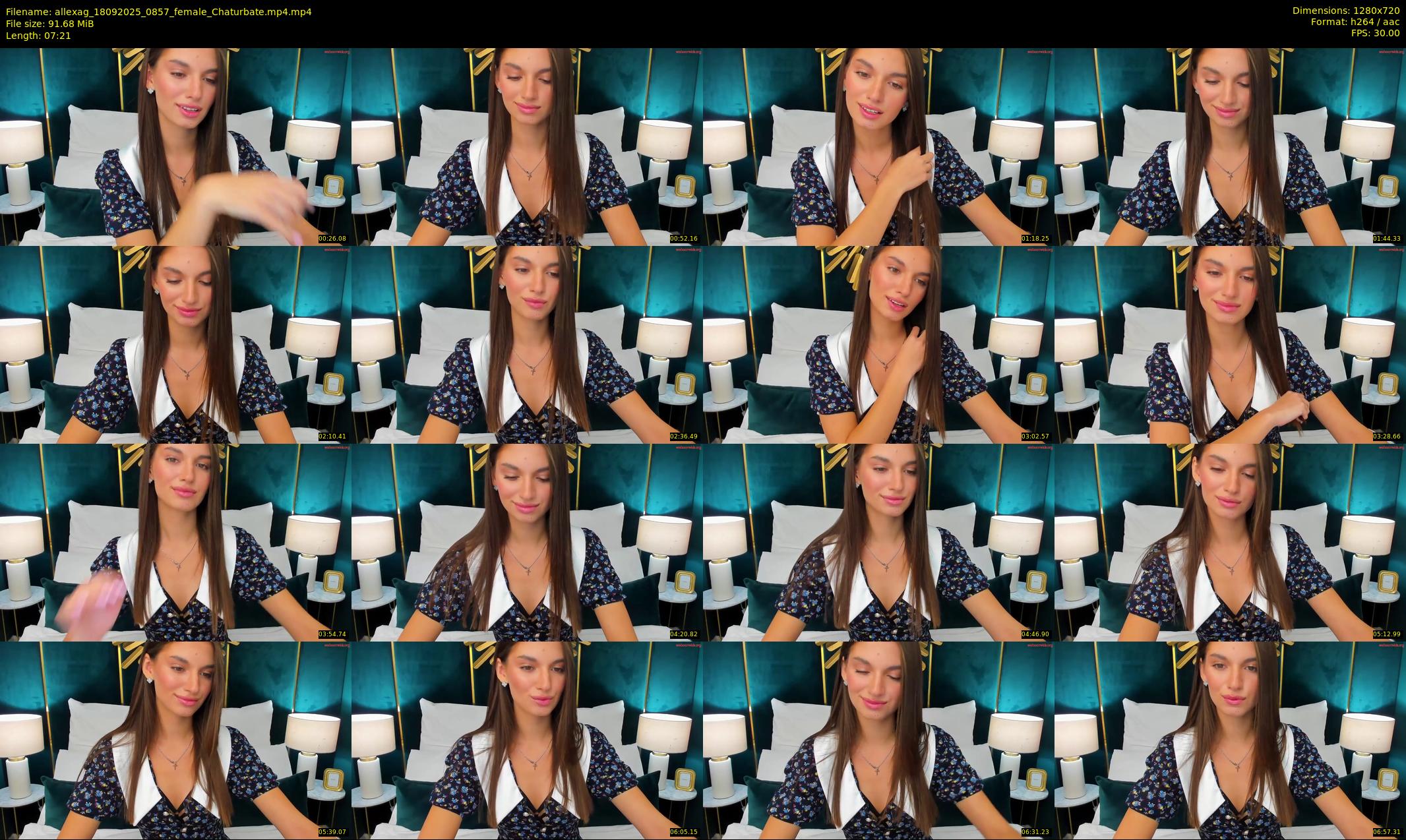 allexag — 8 minute Chaturbate female cam show recording, 720p, Sep 18, 2025